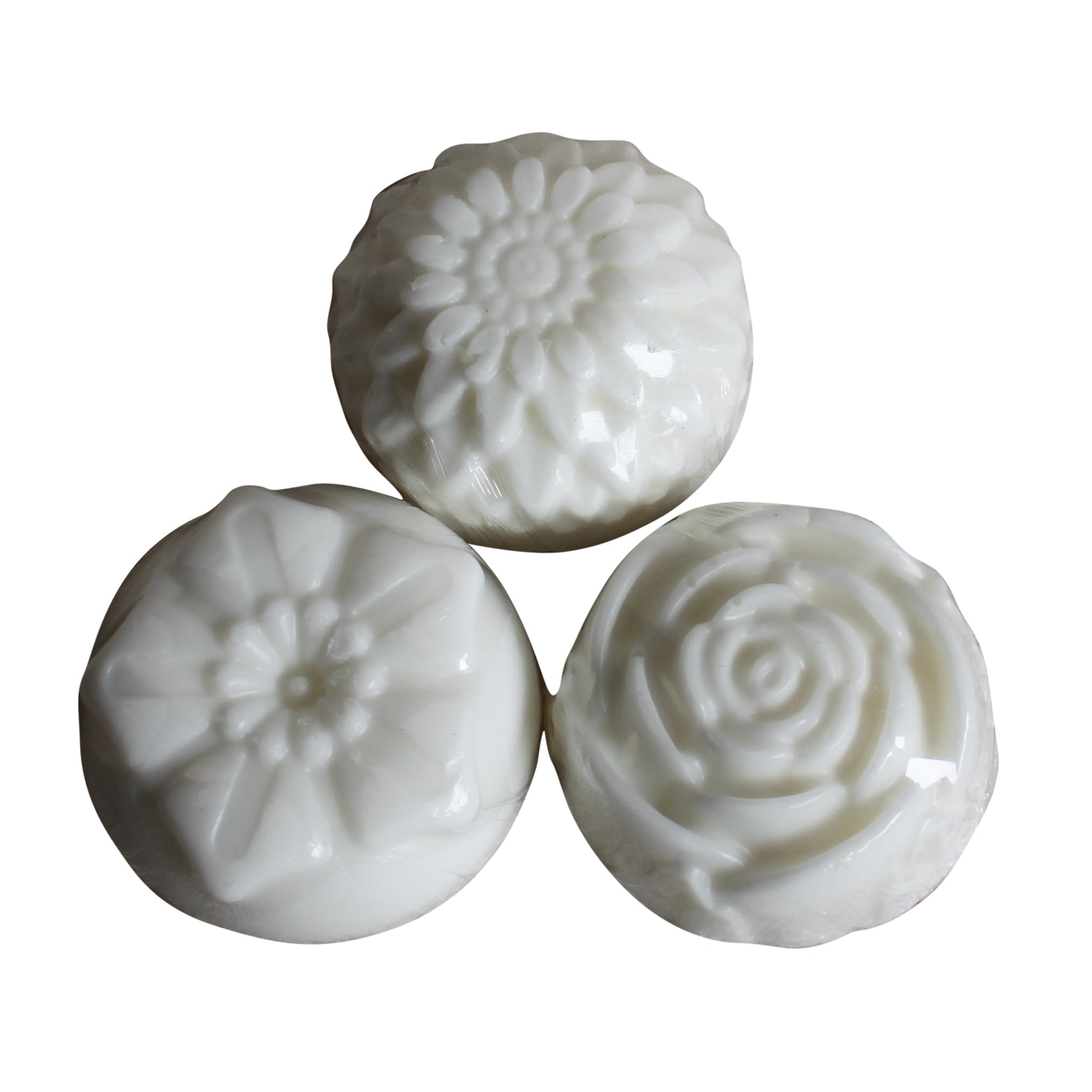 Lush Naturals Goat Milk & Rose Soap (Pack of 3) - Moisturizing & Fragrant Handmade Soap for Dry Skin, Sensitive Skin Care - Perfect for Bath, Shower & Gift Giving