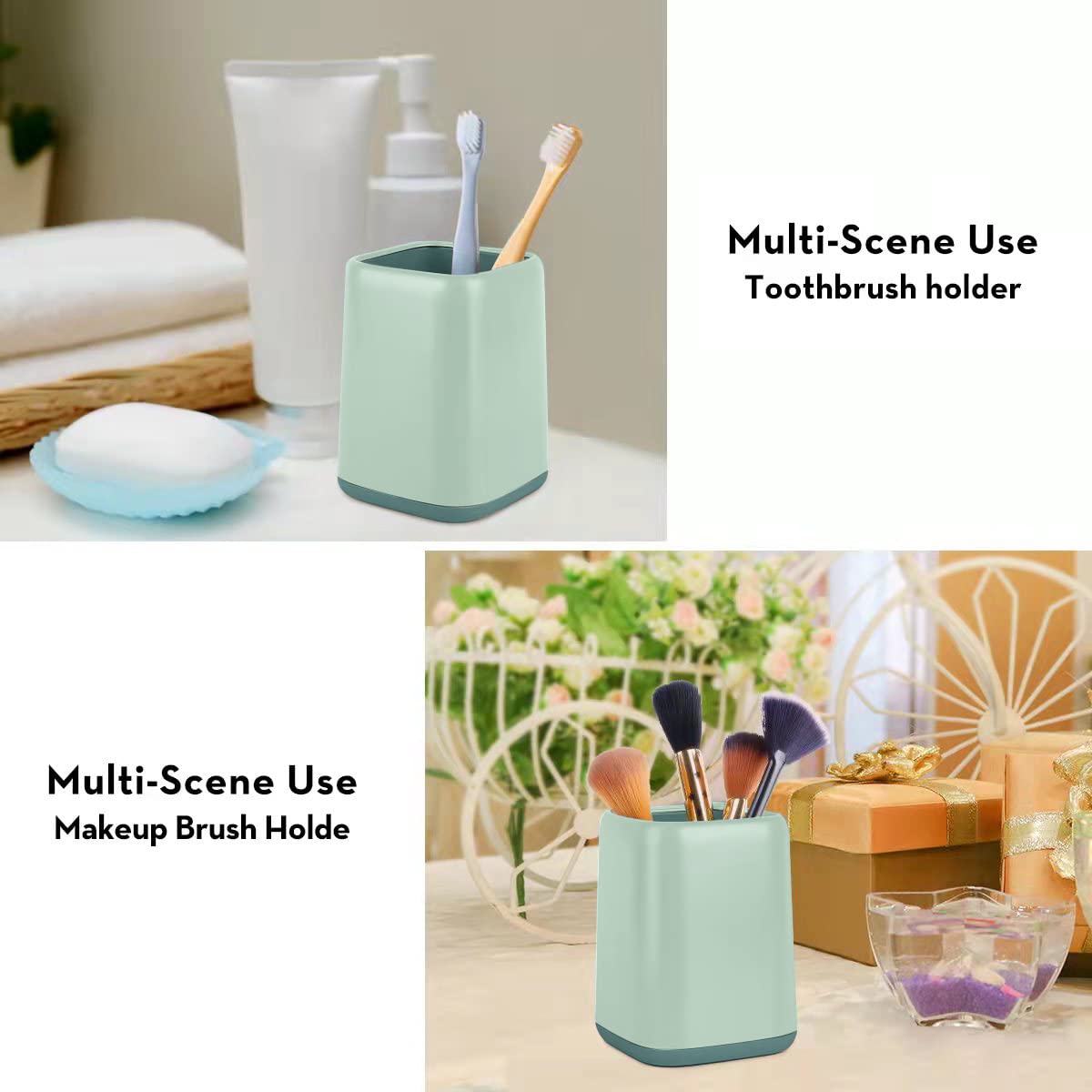 Stylish Light Green Pen & Pencil Holder - Multipurpose Desk Organizer for Kids, Office & Home - Perfect for School Supplies, Makeup Brushes & Stationery Storage - Great Gift for Students, Teachers & Professionals (Home, Office & Classroom Use)
