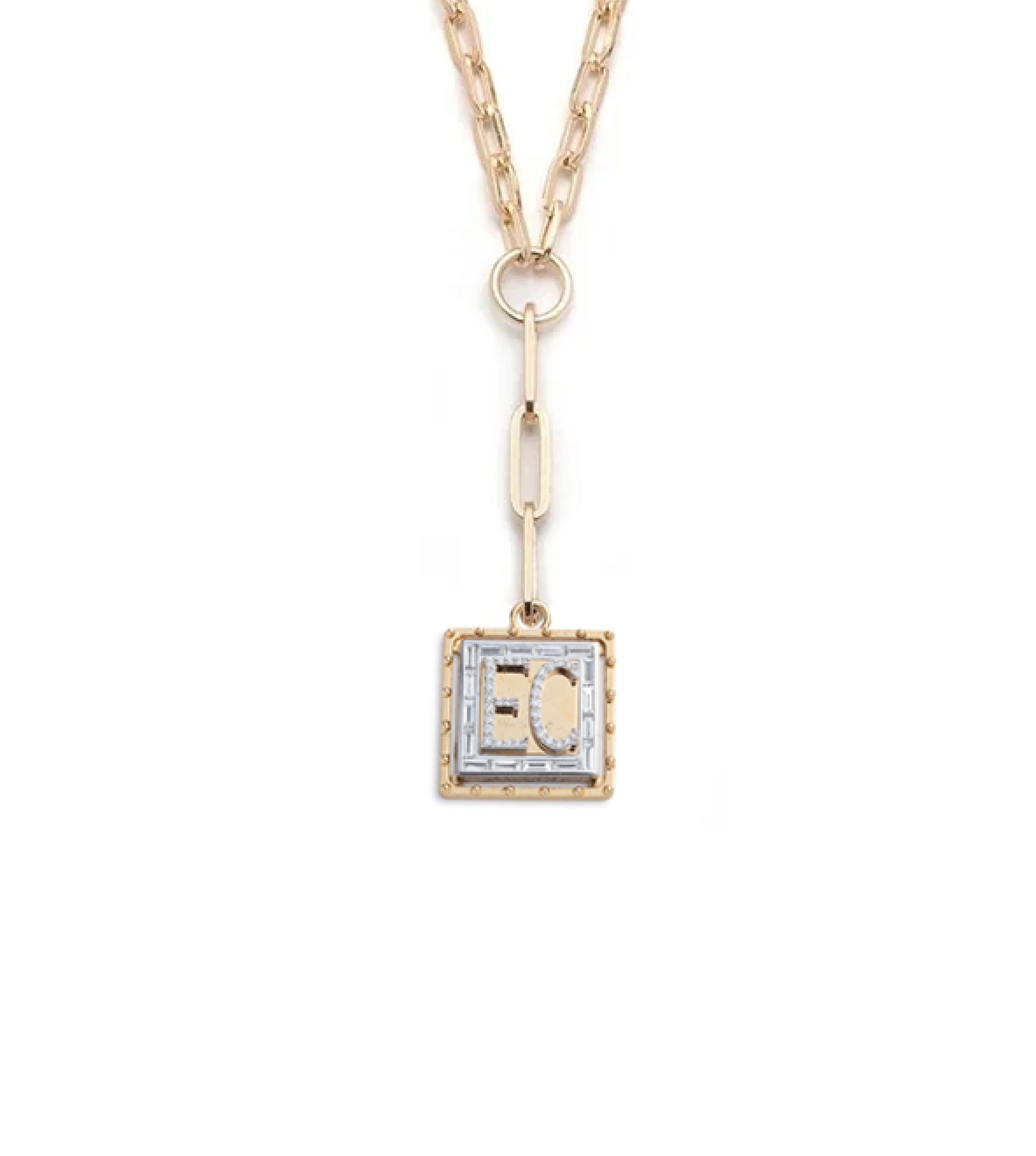 Lovestruck Diamond Clip Chain Necklace - Custom Pierced & Refined Jewelry for Women - Perfect for Valentine's Day, Anniversary & Special Occasion Gifts