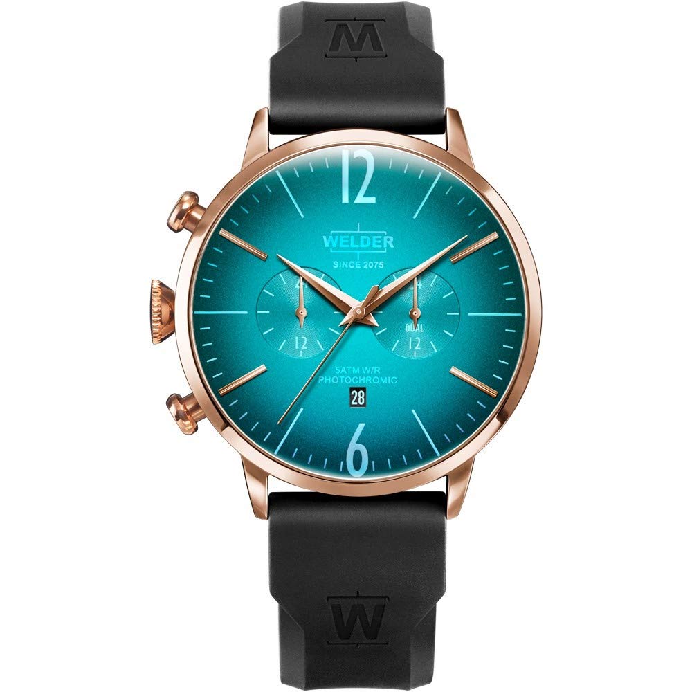 WELDER Men's Wrist Watch - Waterproof Stainless Steel Analog Quartz Watch with Date Display - Perfect for Business, Casual Wear & Outdoor Activities (Model: 8.43124E+12)