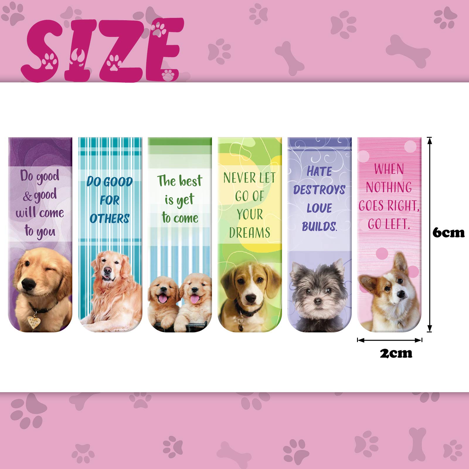 24-Piece Christian Magnetic Bookmarks Set - Inspirational Puppy Design, Perfect for Bible Study, Church Gifts & Teacher Supplies - Ideal for Reading, Note-Taking & Scripture Marking