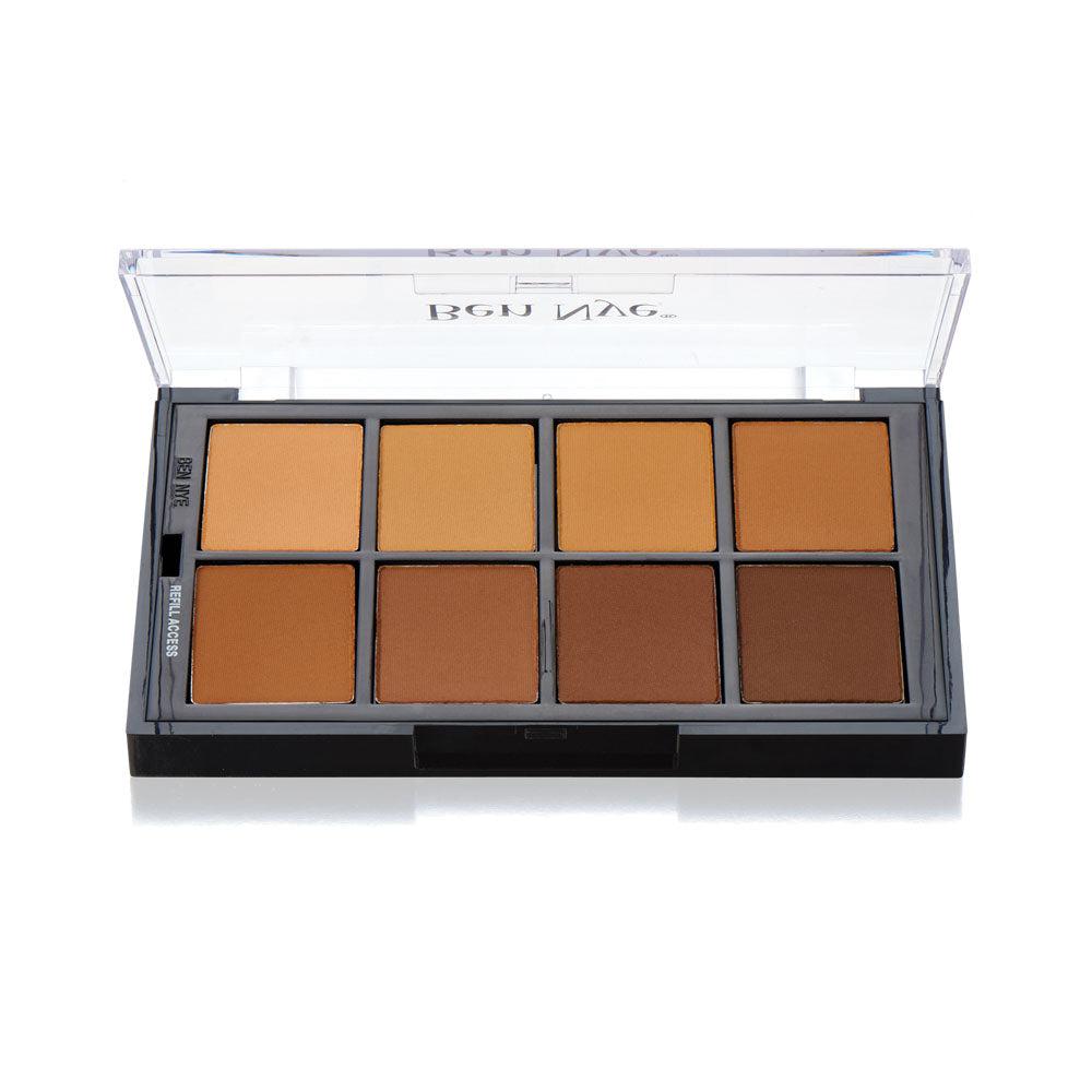 Ben Nye Studio Color Pressed Mojave Powder Palette (STP 55) - Professional Makeup for Stage, Photography & Cosplay