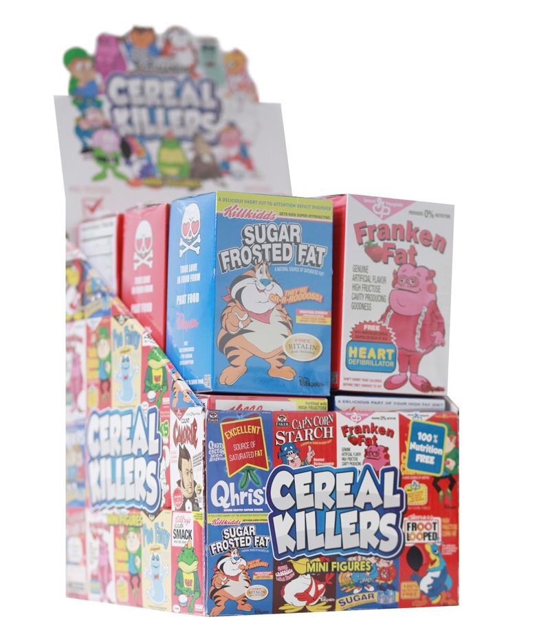Ron English Cereal Killers Full Set - Limited Edition Collectible Art Figures for Pop Culture Enthusiasts | Perfect for Display, Gifts & Home Decor