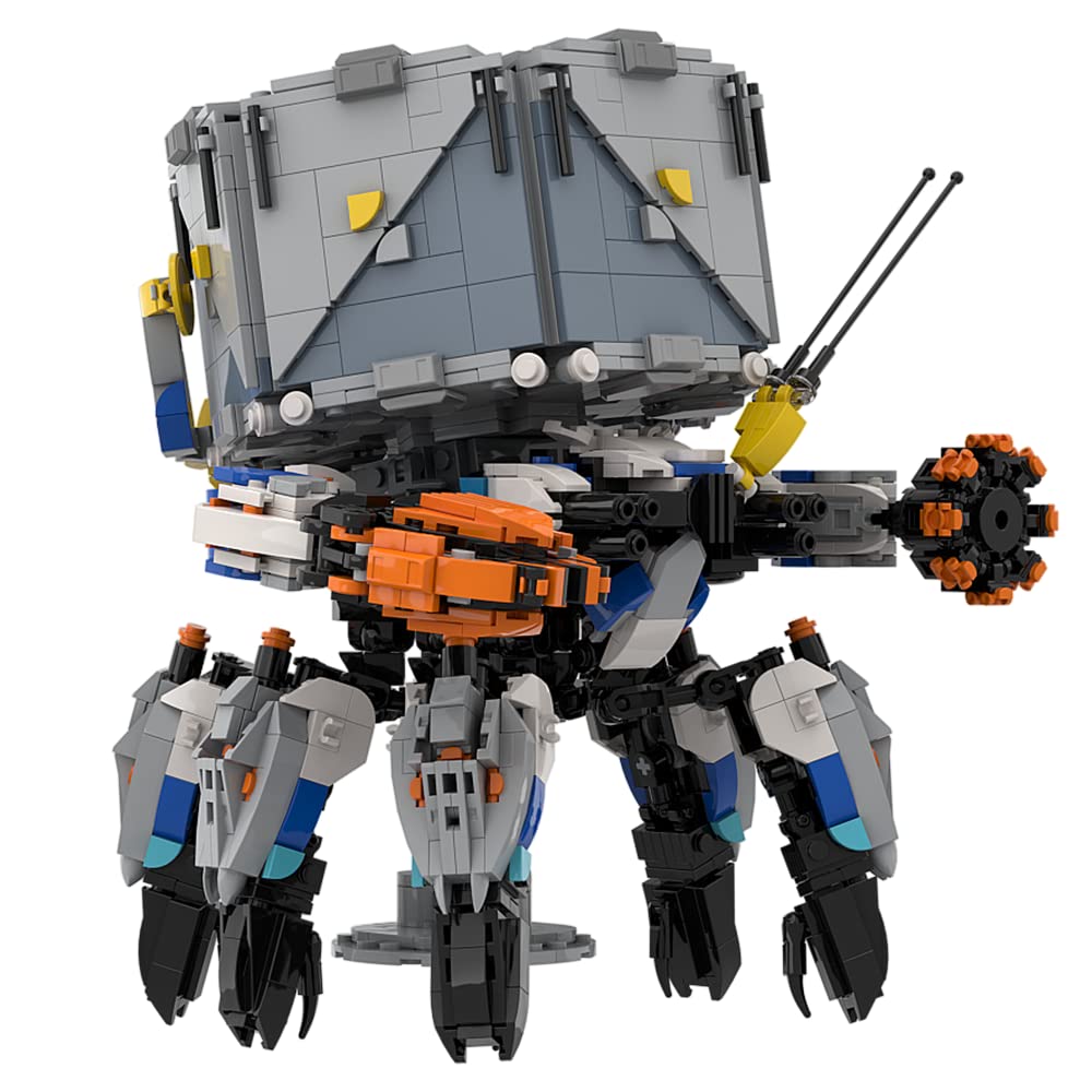 Zero-Dawn Machine Shell-Walker Building Toy Set (1690 Pcs) - Compatible with Lego Tallneck, MOC Collectible Model for Kids & Adults - Perfect for Gaming Fans & Horizon Forbidden West Enthusiasts - Great for Display, Collection and Creative Play
