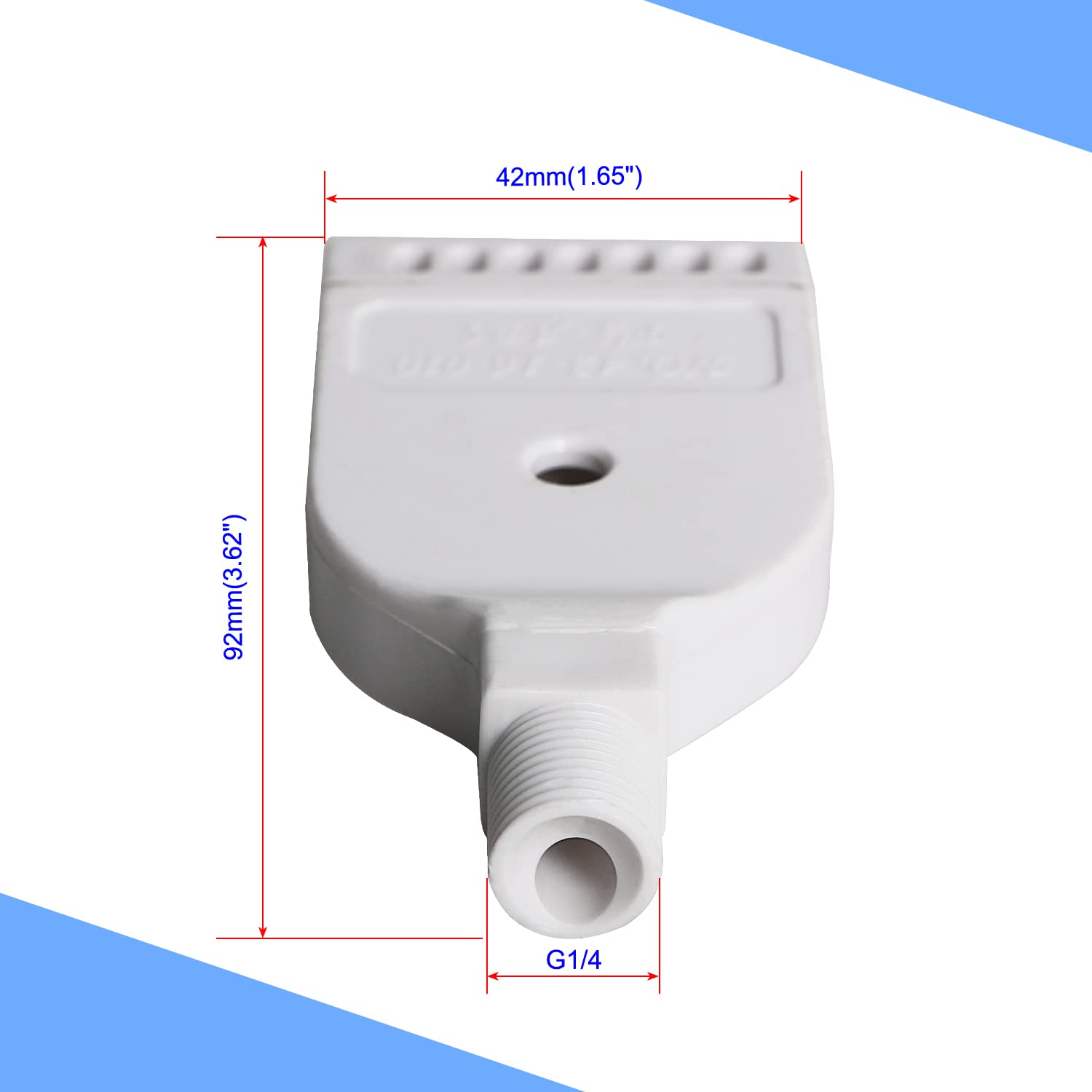 Aopin G1/4 Male ABS Flat Air Nozzle - High Pressure Dust Blower & Air Drying Tool (2 Pack) - Perfect for Workshop Cleaning, PC Dust Removal & Industrial Air Blowing