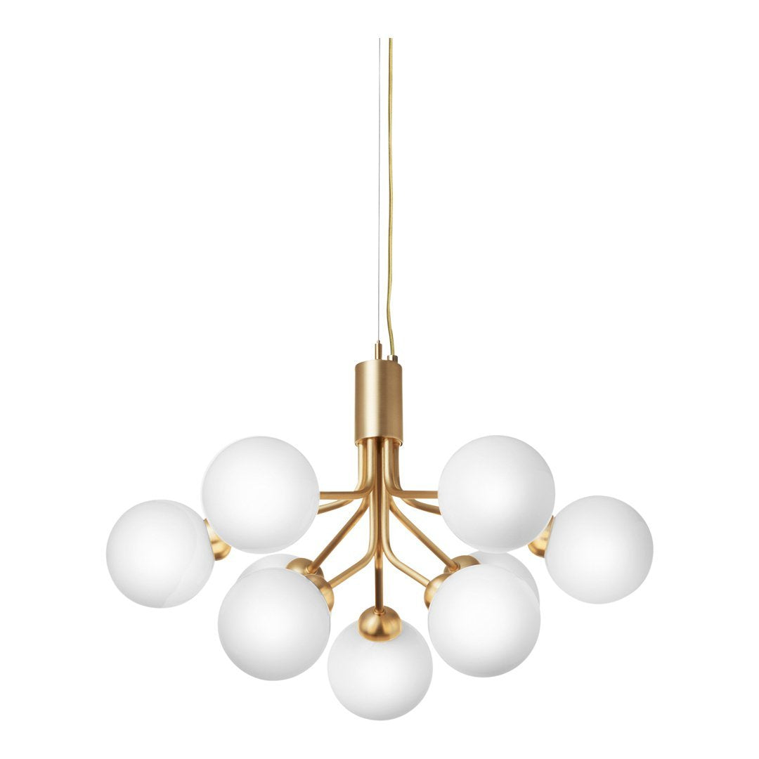 Apiales 9-Light Crystal Chandelier - Elegant Modern Ceiling Light Fixture for Dining Room, Bedroom, Living Room & Foyer Decor
