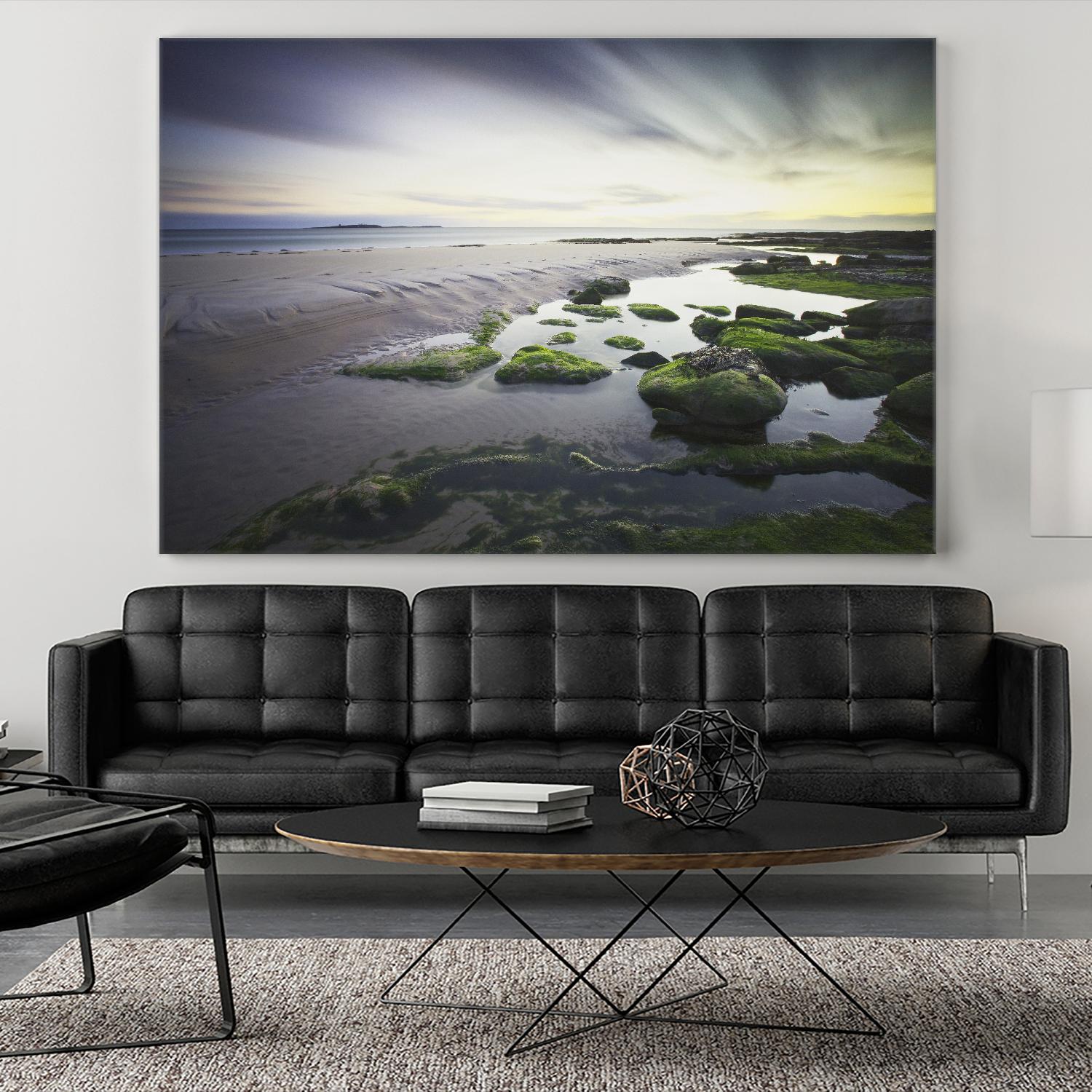 Cooper Dawn Over Seahouses Beach - Stunning Coastal Wall Art for Home & Office Decor | Perfect for Living Rooms, Bedrooms & Beach House Interiors