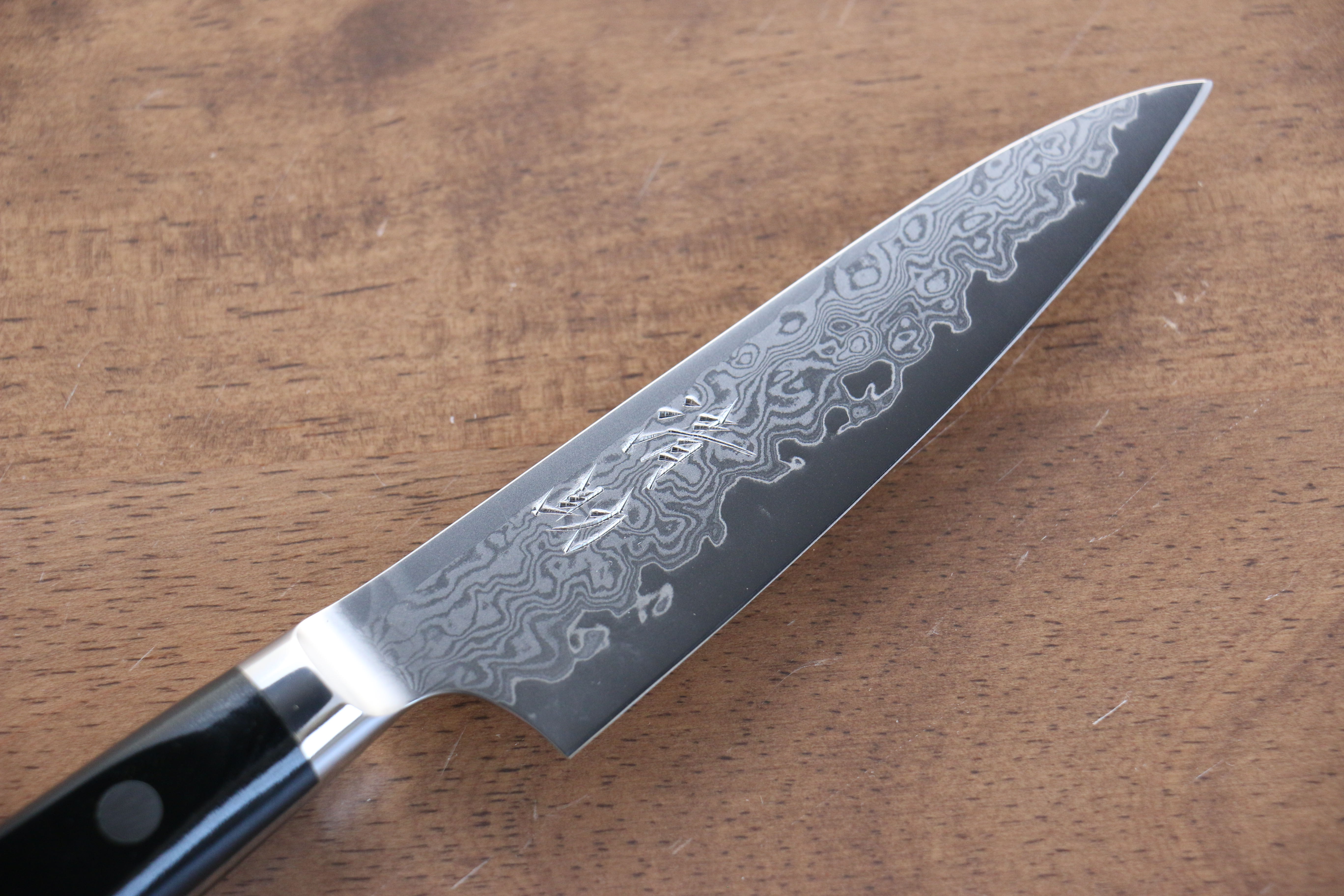 Premium Seisuke VG10 33-Layer Damascus Petty Utility Knife 105mm with Micarta Handle - Perfect for Kitchen, Camping & Outdoor Cooking