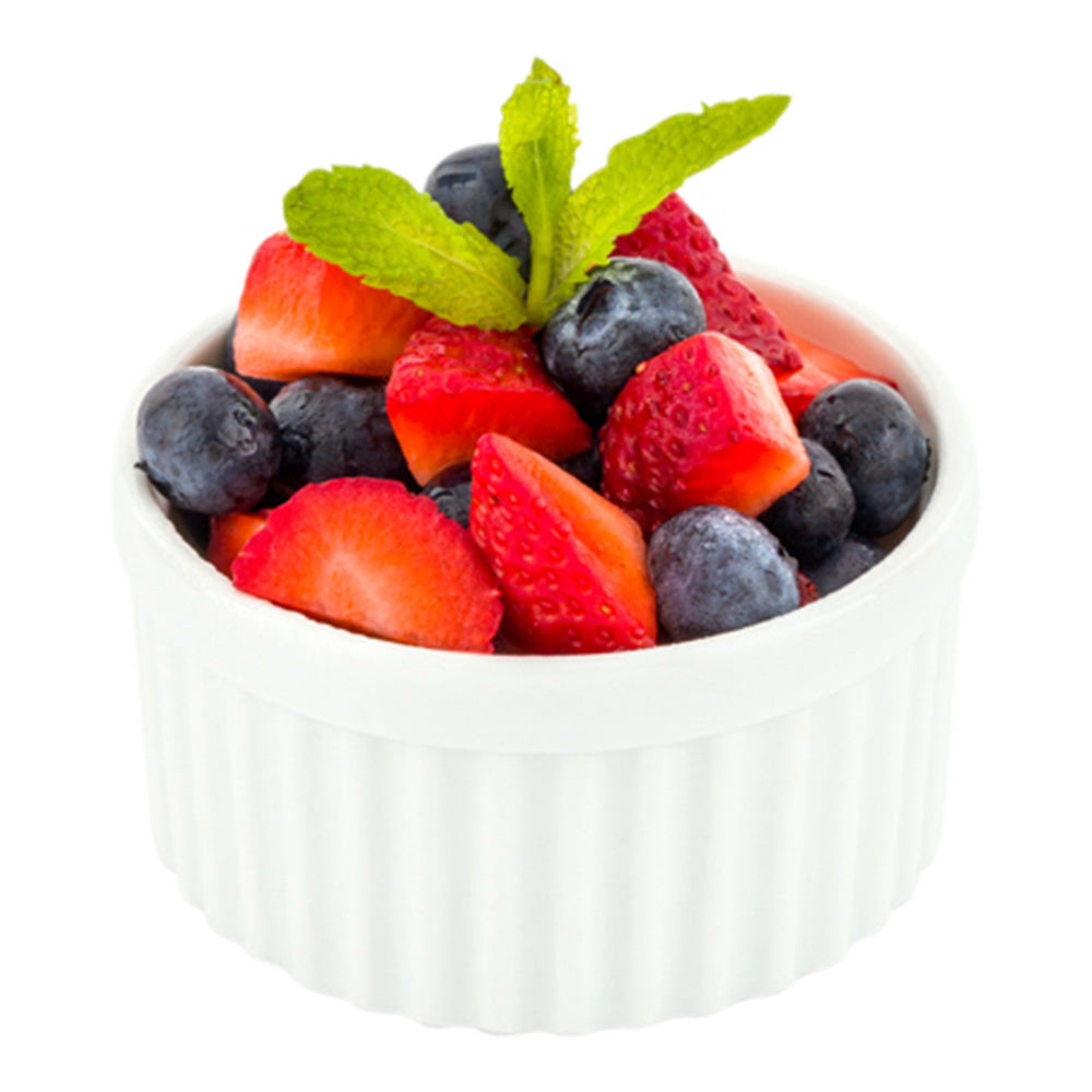 5 oz Round White Porcelain Mini Ramekins - Set of 10 (3