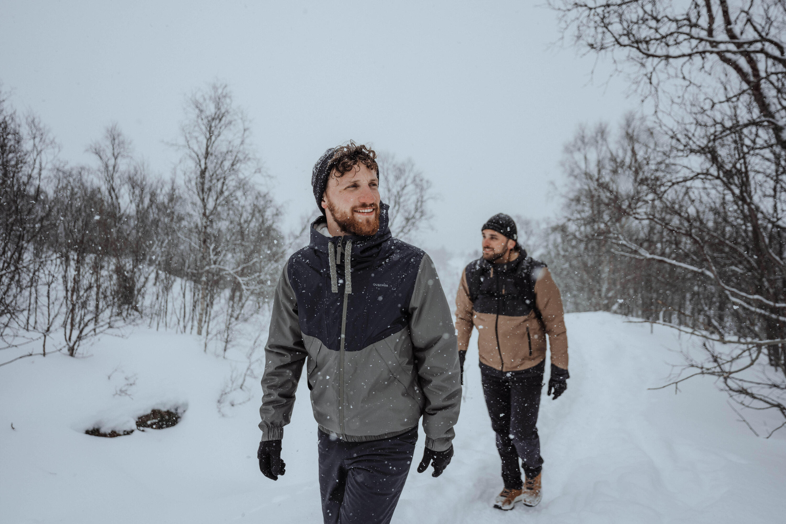 Quechua SH100 Waterproof Winter Jacket for Men - Lightweight Insulated Cold Weather Coat for Hiking, Skiing & Outdoor Activities