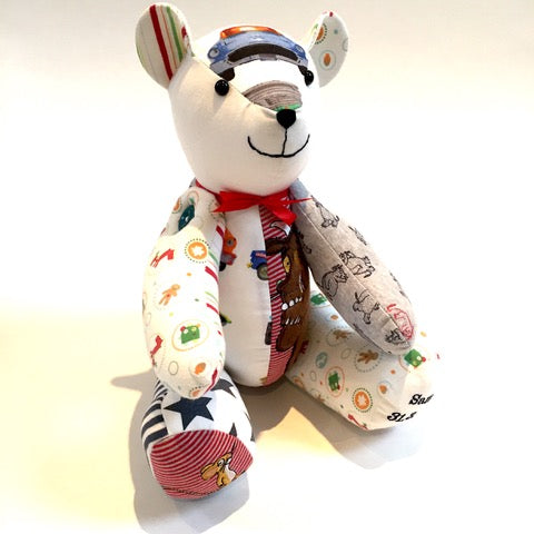 Personalized Keepsake Memory Bear - Custom Plush Teddy Bear for Baby, Wedding, Anniversary & Memorial Gifts | Perfect for Cherishing Special Moments
