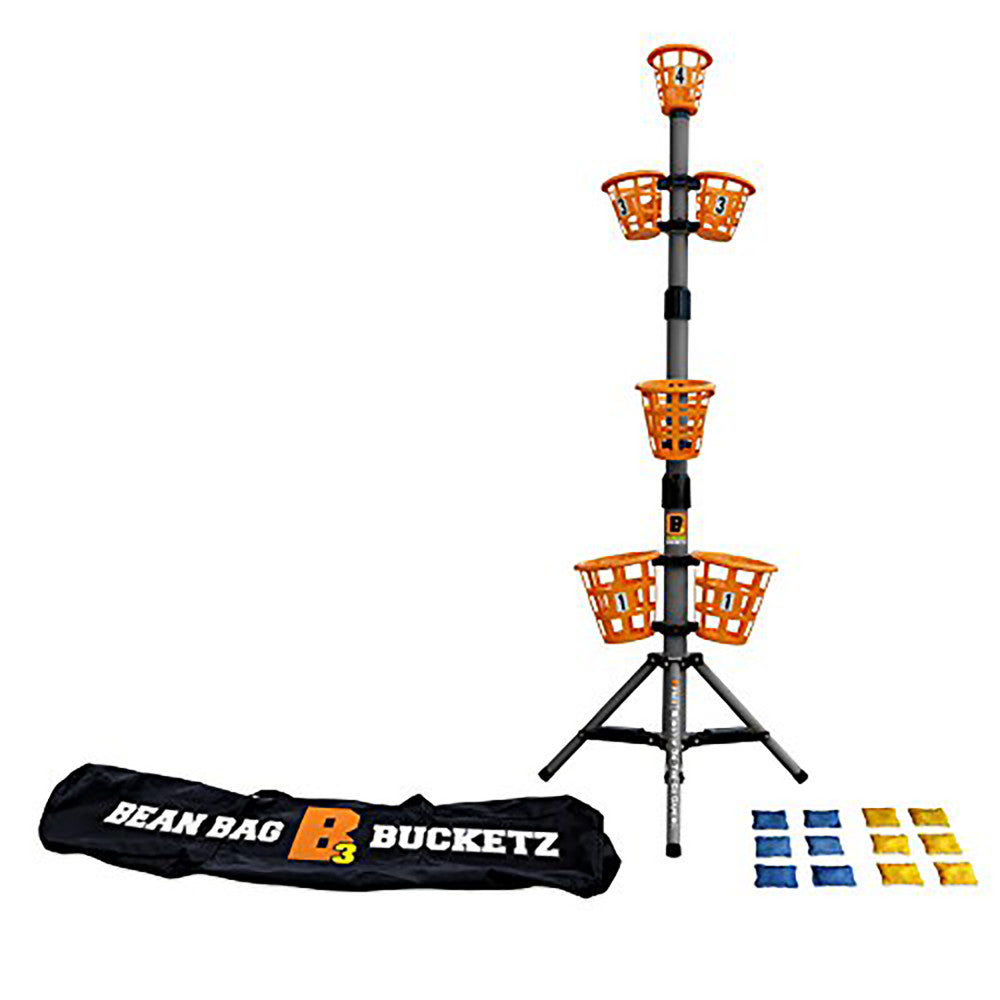 B3 Bean Bag Bucketz Team Edition - Premium Outdoor Cornhole Game Set for Backyard, Tailgating, and Beach Parties - Fun Lawn Games for Adults and Kids