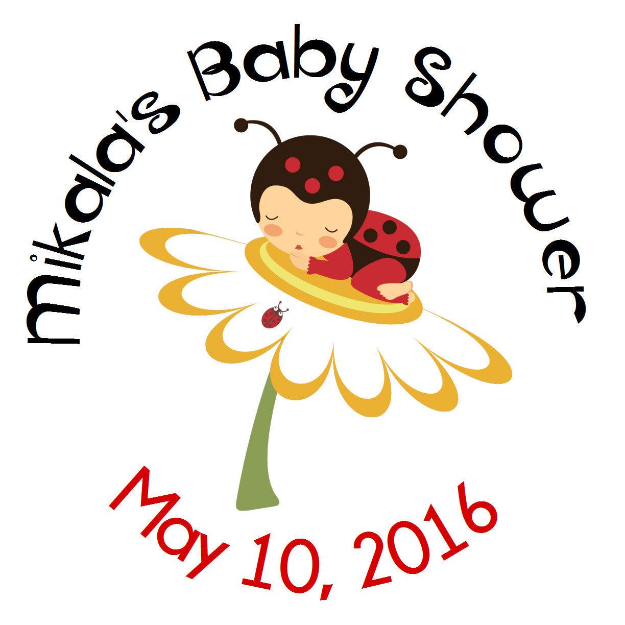 Little Ladybug Circle Stickers - Cute Gift Tags & Decorative Labels for Scrapbooking, Party Favors & DIY Crafts