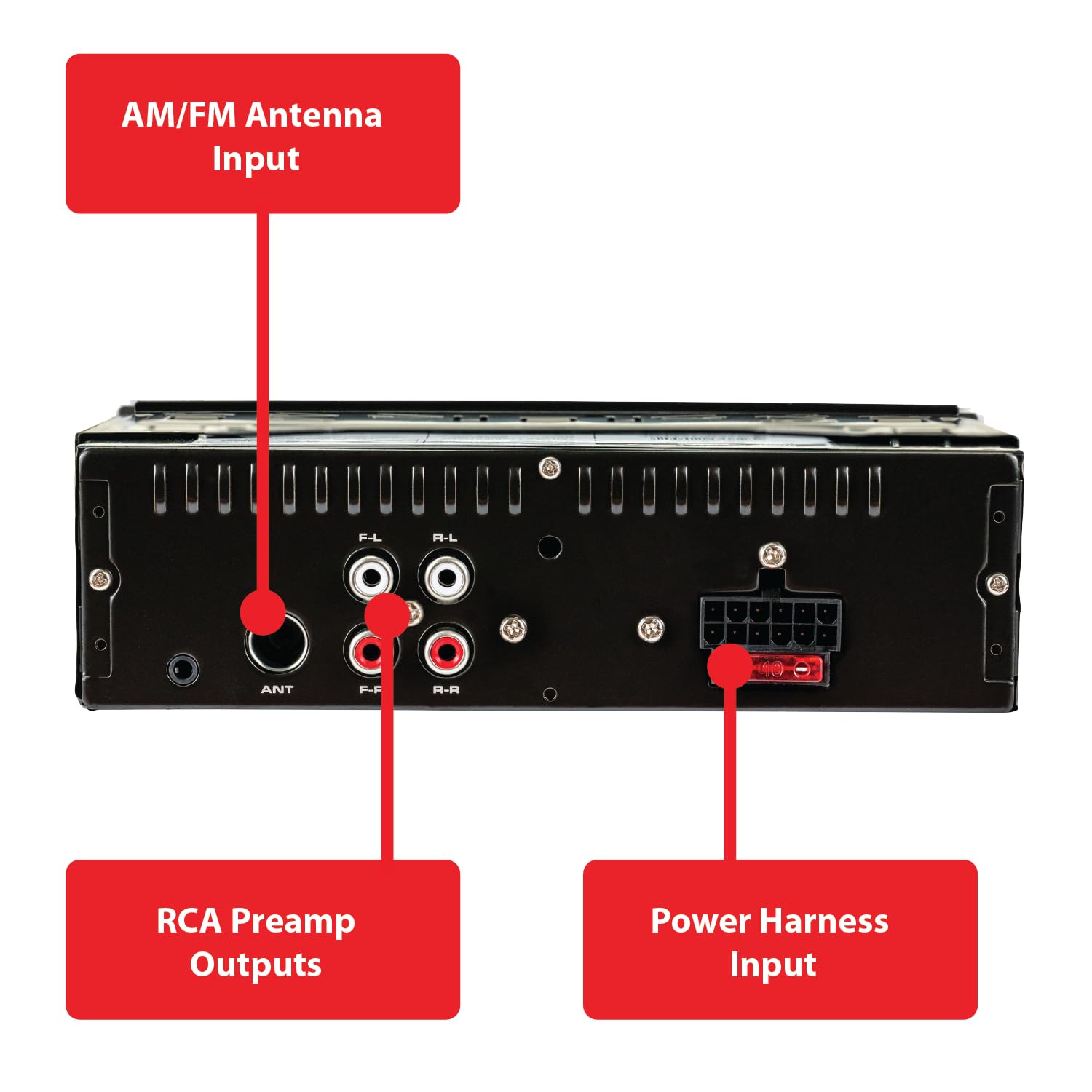 Dual Electronics MXP154SG Marine Stereo System - AM/FM Digital Radio with Bluetooth, 4x 6.5