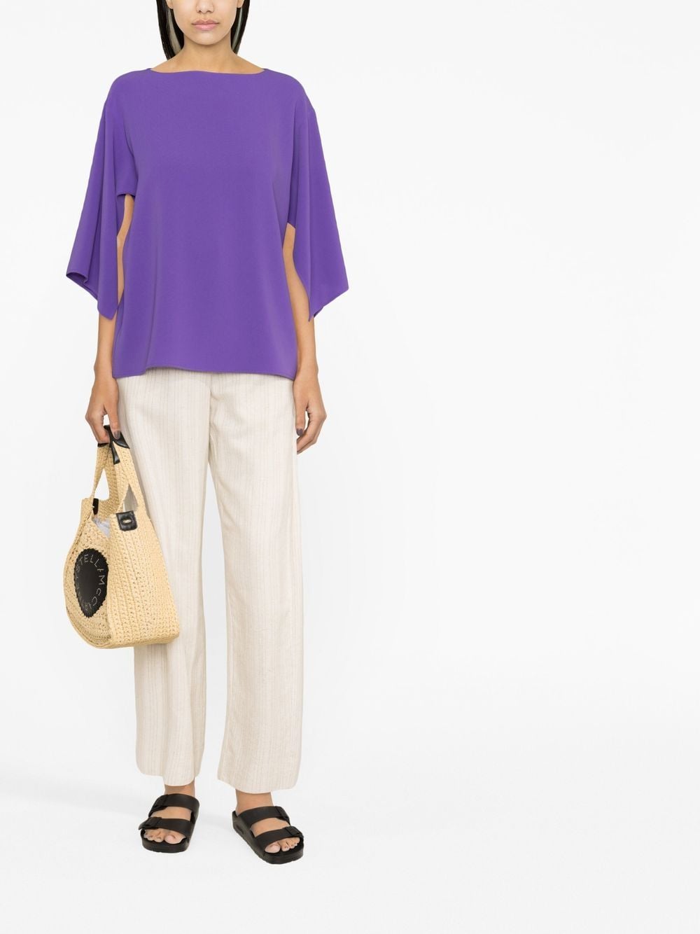 Alberto Biani Women's Elegant Purple Blouse - Perfect for Office Wear, Parties & Special Occasions