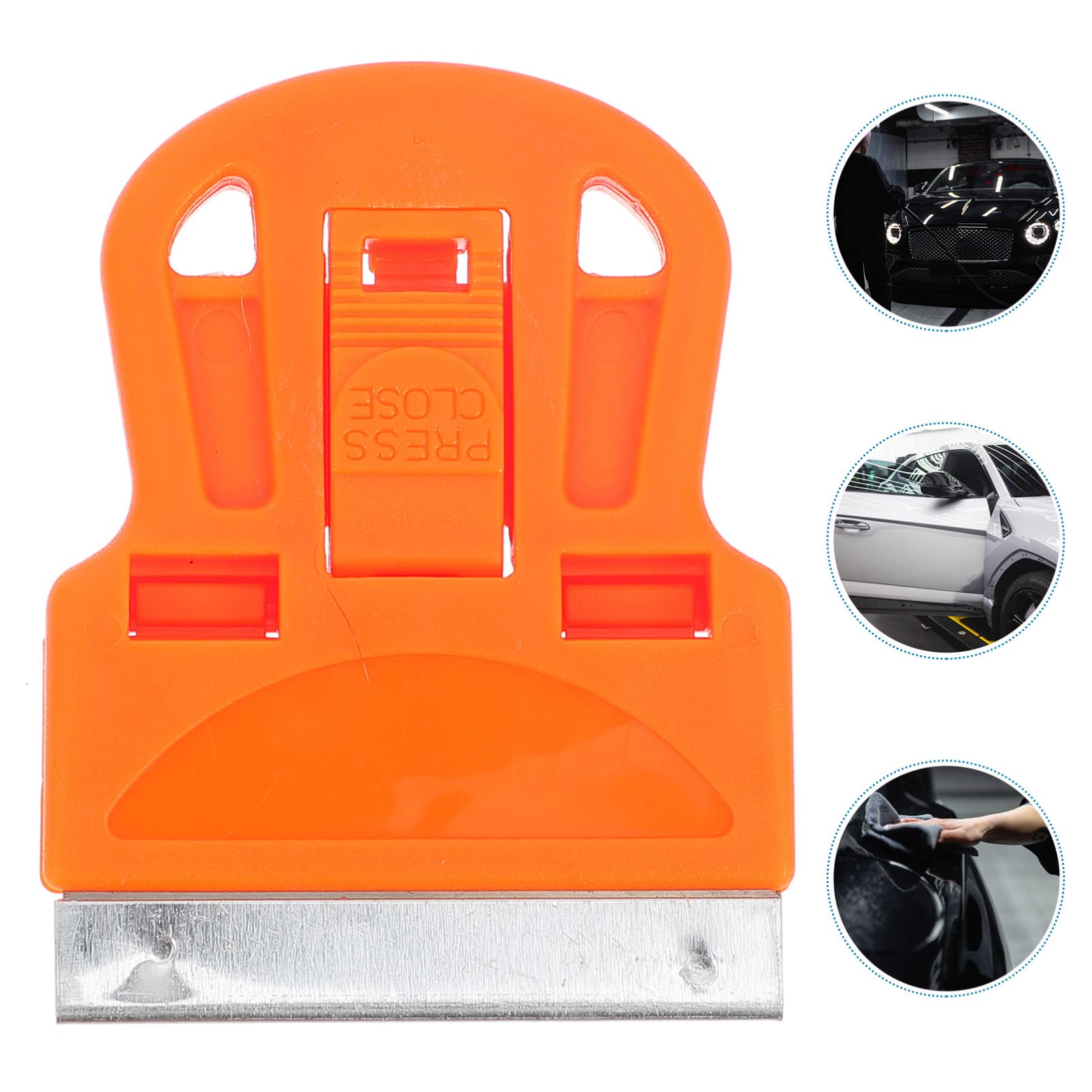 DOITOOL 10-Pack Plastic Scrapers - Mini Razor Blade Scraper Tools for Removing Stickers, Labels & Decals - Adhesive Remover & Gasket Cleaning Kit for Home, Office & DIY Projects - Perfect for Windows, Glass, Tiles & Hard Surfaces