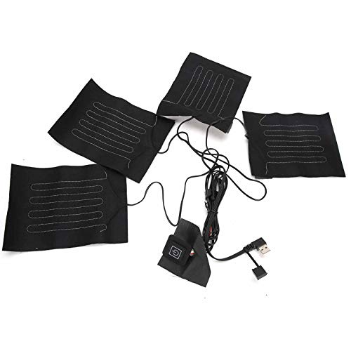 USB Electric Heating Jacket Pad - Washable Warming Vest Heater for Shoulders & Neck - Winter Outdoor Camping, Hiking, Skiing & Cold Weather Activities