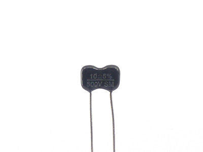 High Voltage Silver Mica Capacitor 10pF 500V - Perfect for RF Circuits, Tube Radios & Vintage Electronics Repair