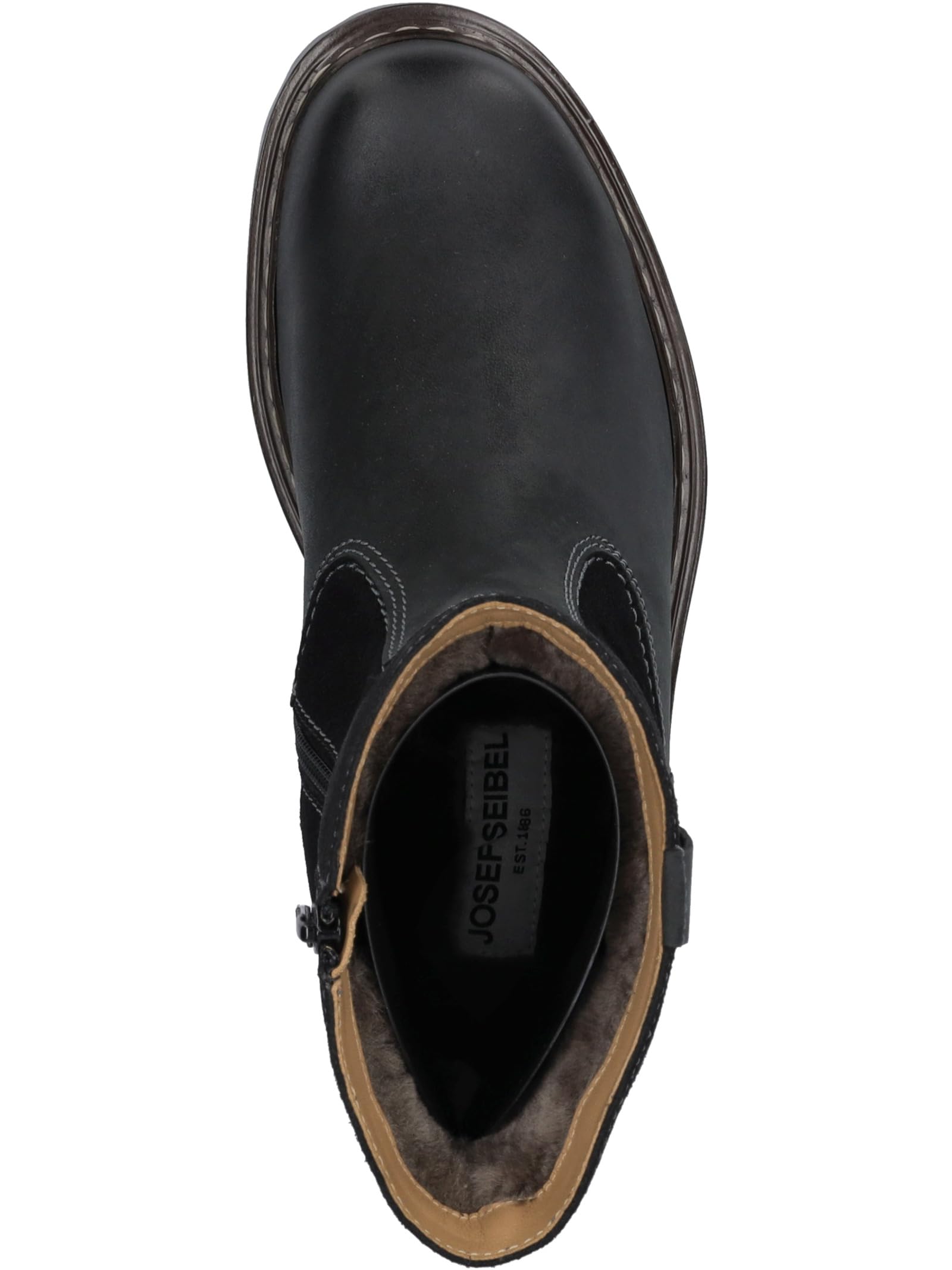 Josef Seibel Men's Combat Boots - Durable Leather Military Boots for Men | Waterproof & Comfortable Work Boots | Perfect for Hiking, Outdoor Work & Casual Wear