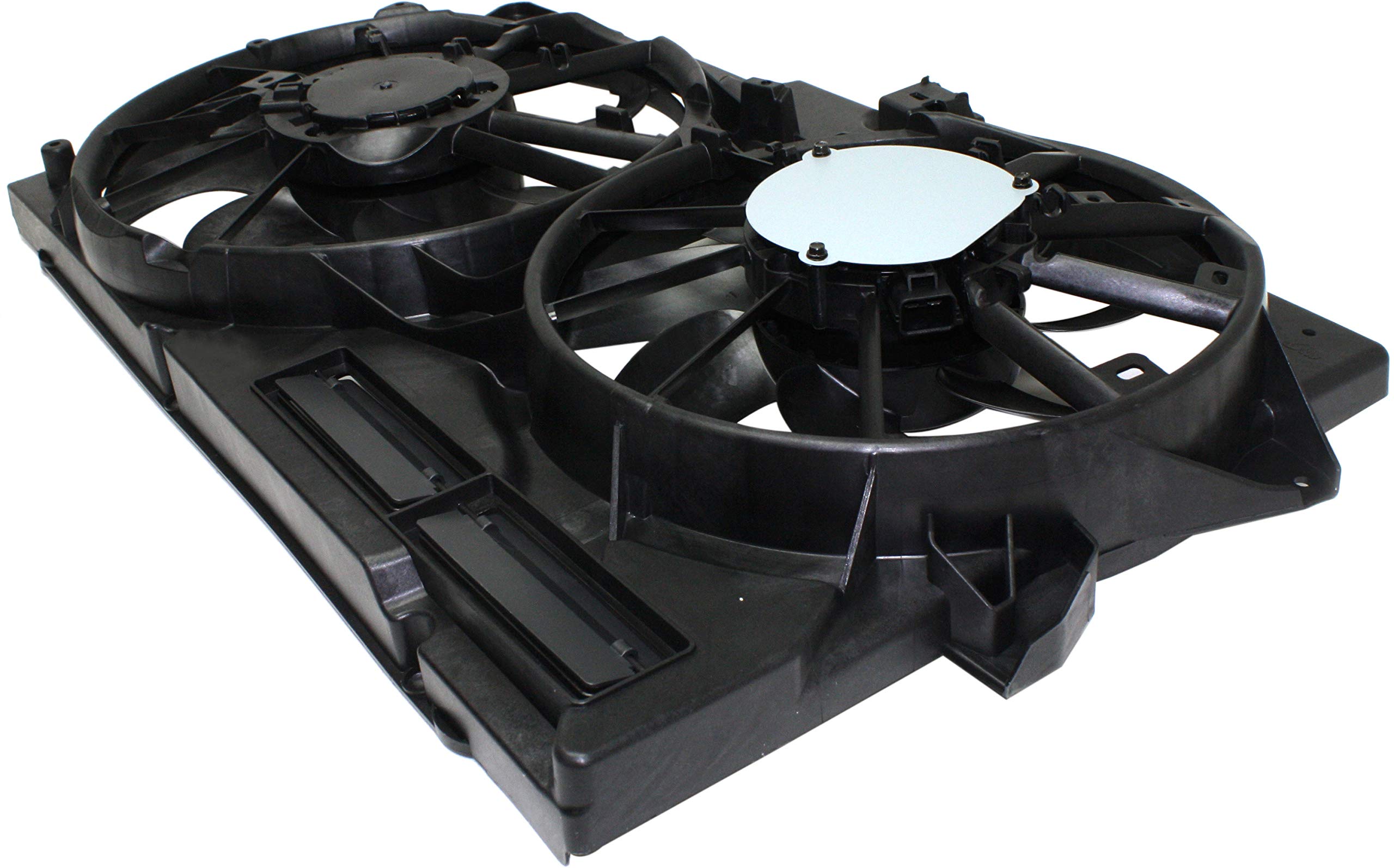Go-Parts - Replacement Radiator Fan Assembly for Ford Taurus 2013-2019 | Dual Fan Cooling System | Compatible with 3.5L/3.7L Non-Turbo Engine (2014-2018 Models) | Perfect for Overheating Prevention & Engine Cooling Maintenance