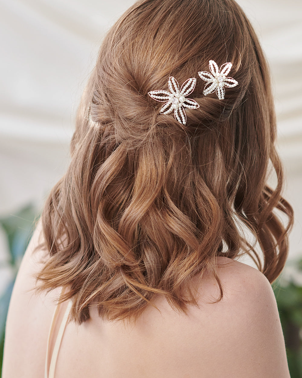 Cosamia Pearl Hair Pins Set of 2 - Elegant Hair Accessories for Bridal, Prom & Special Occasions