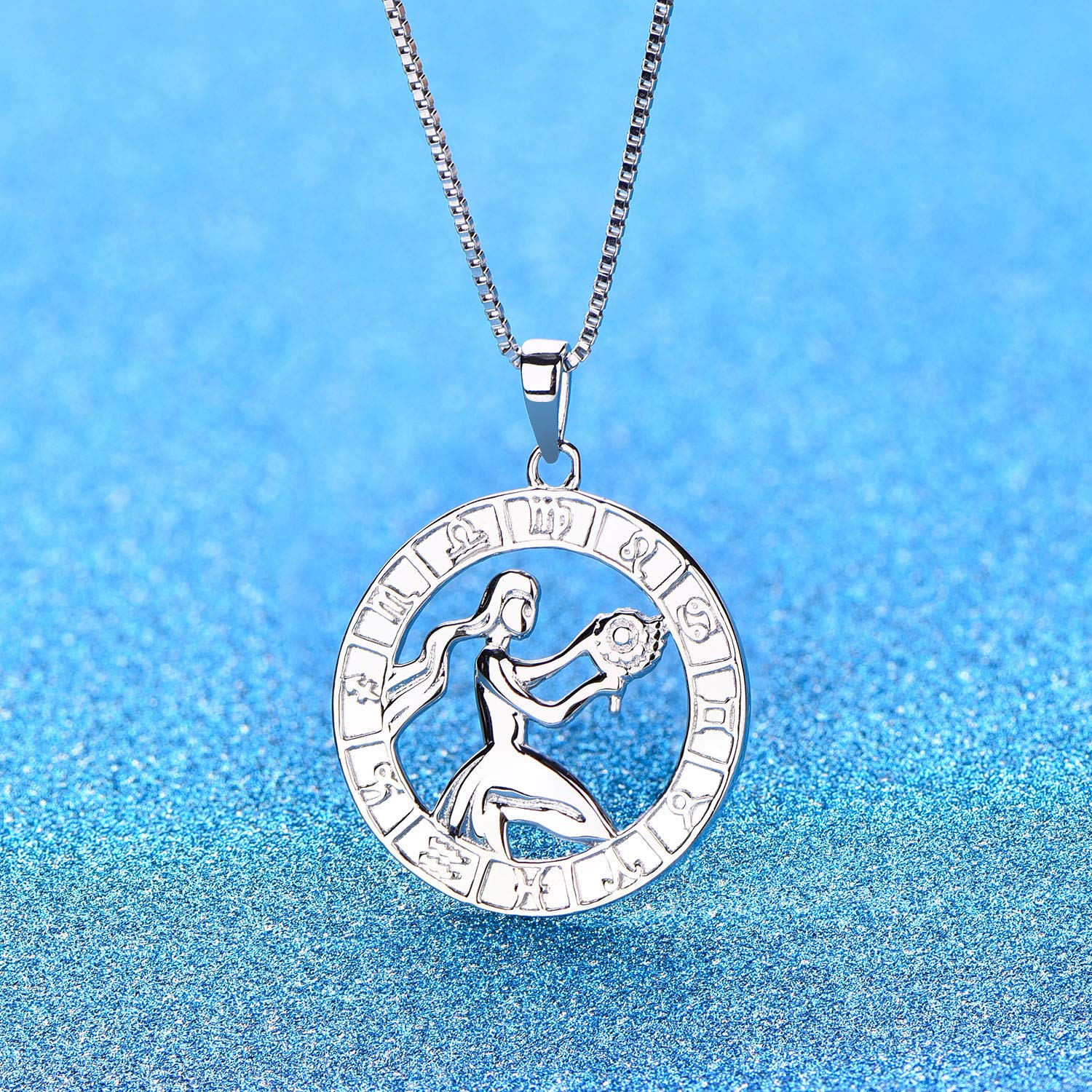 YL Constellation Necklace - Sterling Silver Zodiac Pendant for Women | Astrology Horoscope Jewelry Gift | Perfect for Birthdays, Anniversaries & Spiritual Occasions