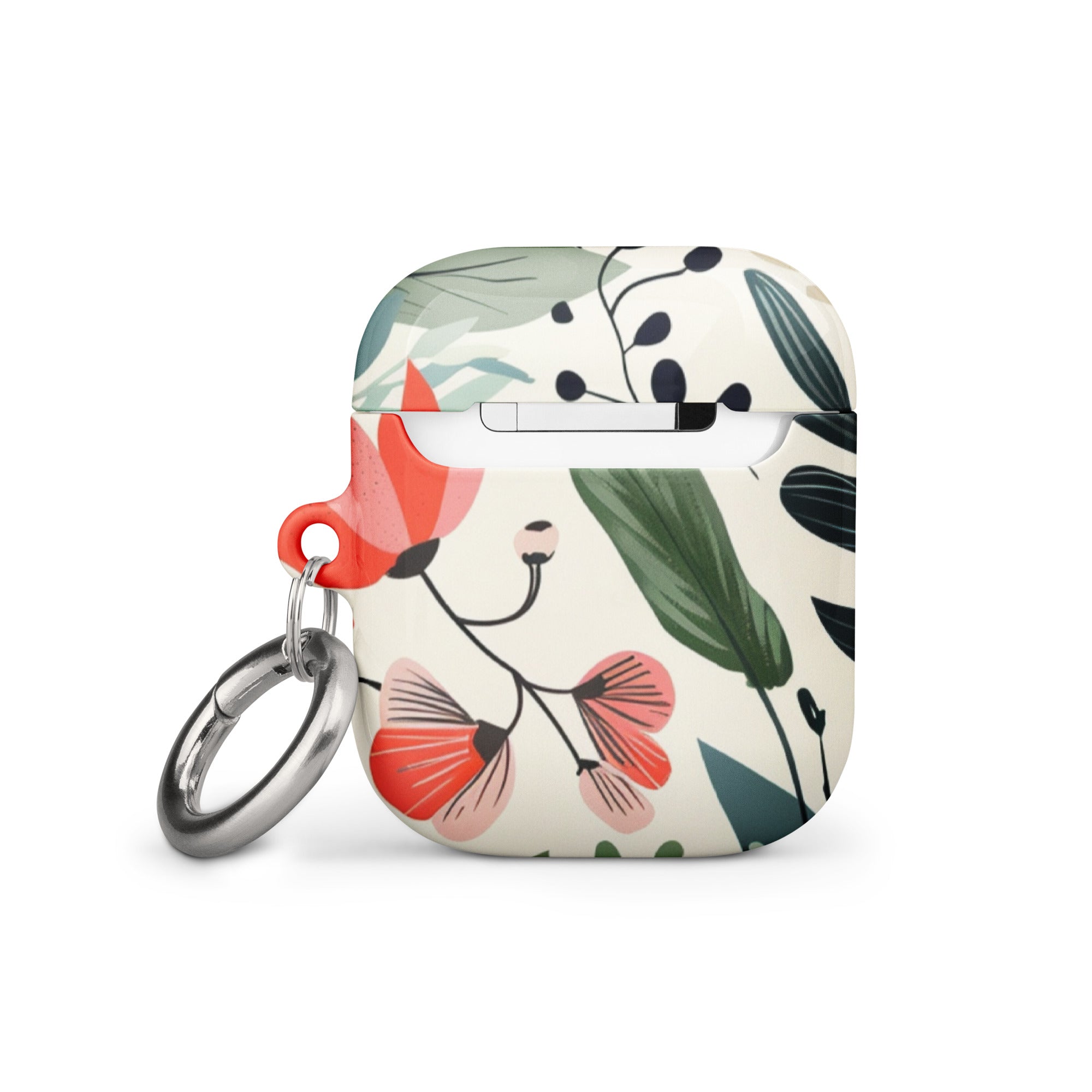 Stylish Botanical Leaves AirPods Case - Durable Protective Cover for AirPods 1/2/3/Pro - Perfect for Travel, Work & Outdoor Activities