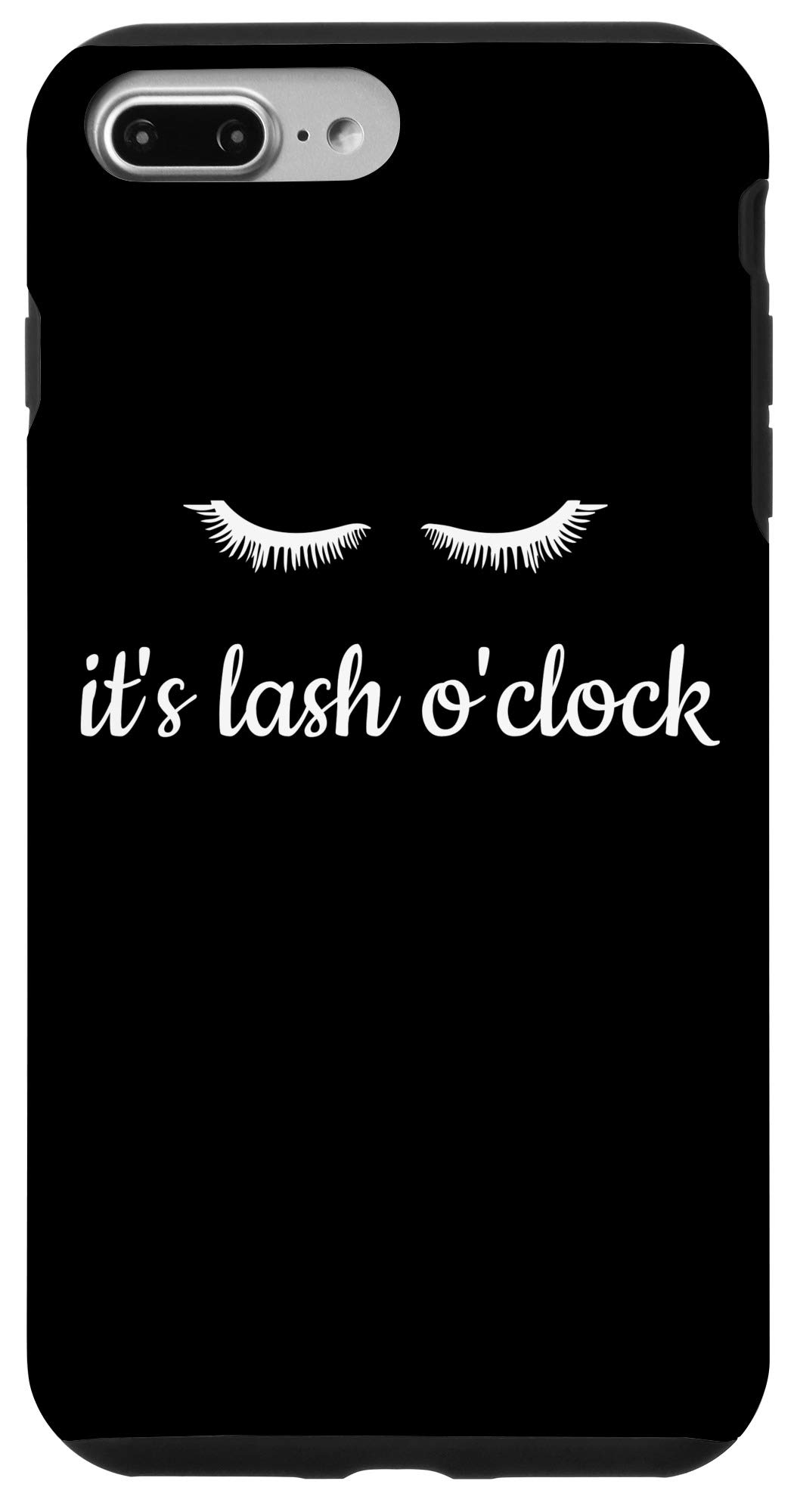 iPhone 7 Plus/8 Plus Eyelash Artist Makeup Case - It's Lash O'Clock Gift Box for Makeup Lovers | Perfect for Travel, Salon & Professional Use