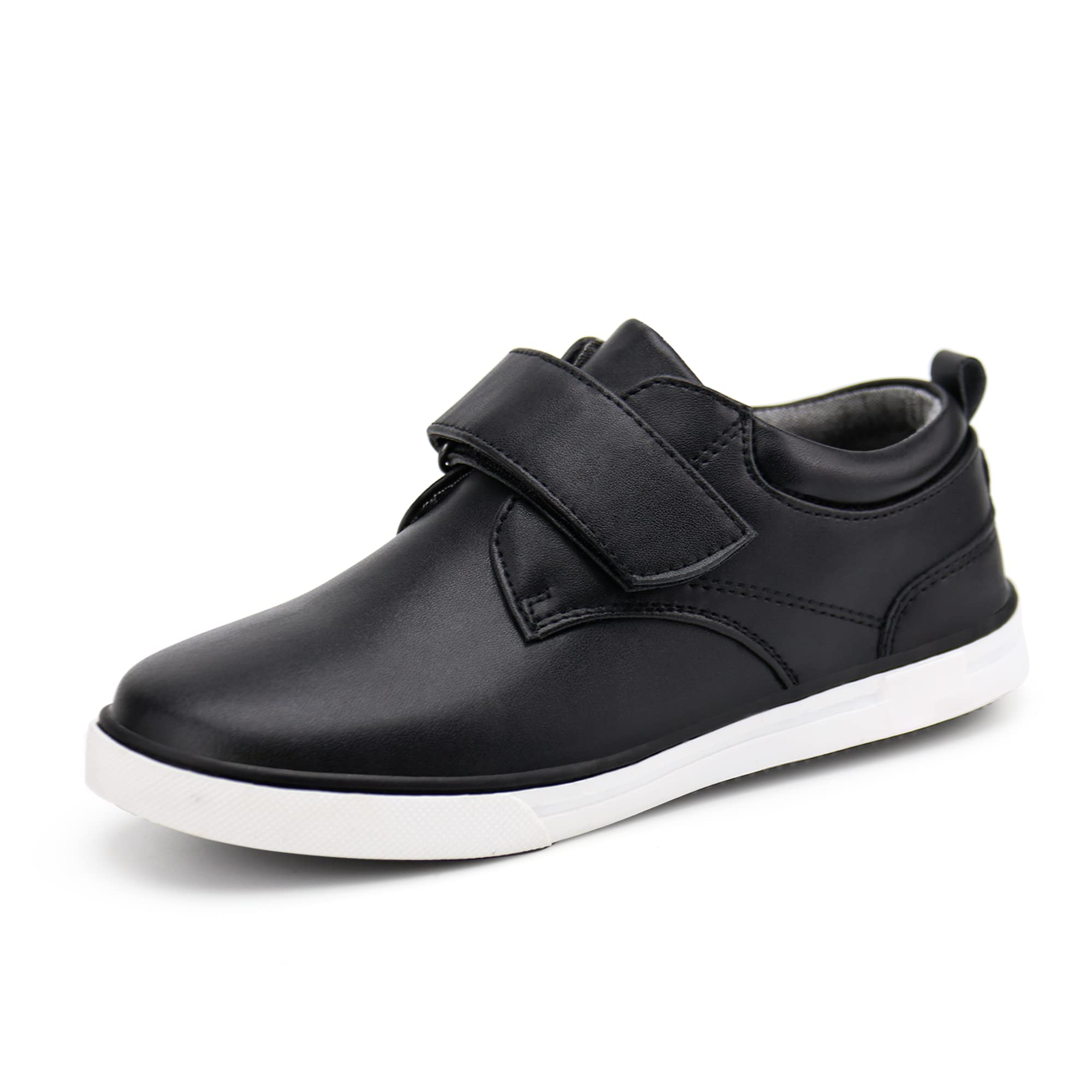 Firelli Boys Loafers - Hook & Loop Dress Shoes for School Uniform | Kids Casual Oxford Shoes for Everyday Wear & Special Occasions