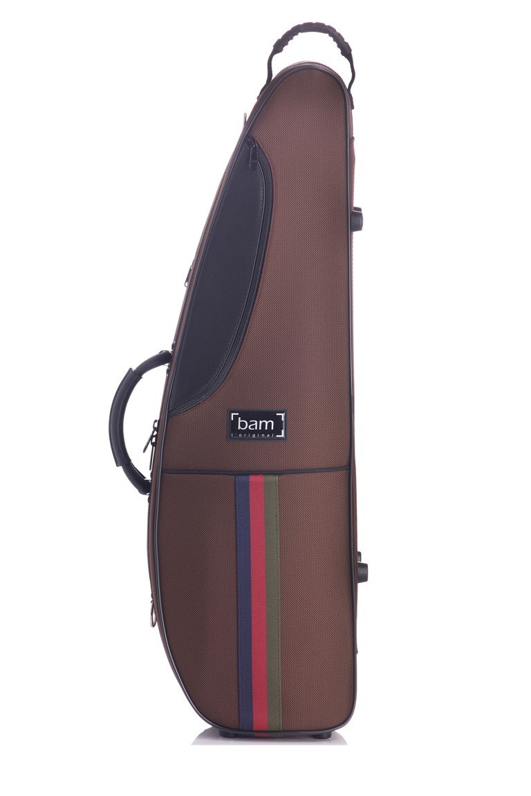 Bam France Classic St. Germain 4/4 Violin Case - Premium Chocolate Brown Exterior | Perfect for Professional Musicians & Music Students | Concert, Travel & Storage Protection