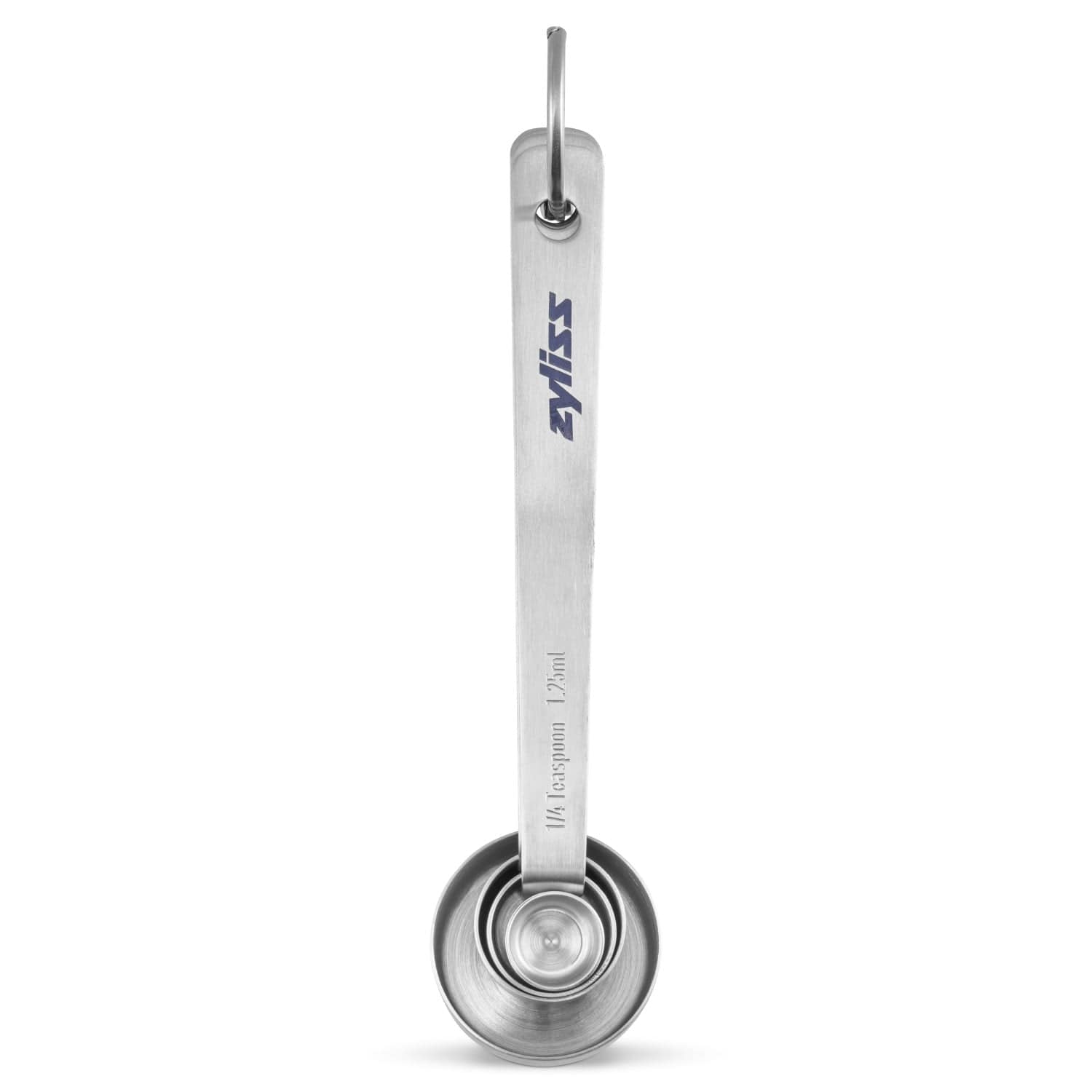 Zyliss Premium Stainless Steel Measuring Spoons Set - 4-Piece Kitchen Essentials for Baking & Cooking | Accurate Measuring Tools for Dry & Liquid Ingredients