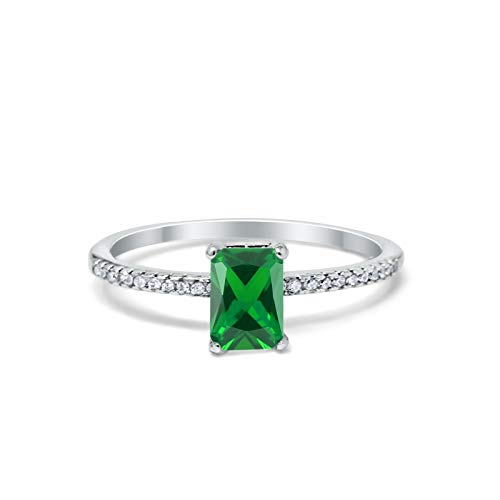 Simulated Green Emerald CZ