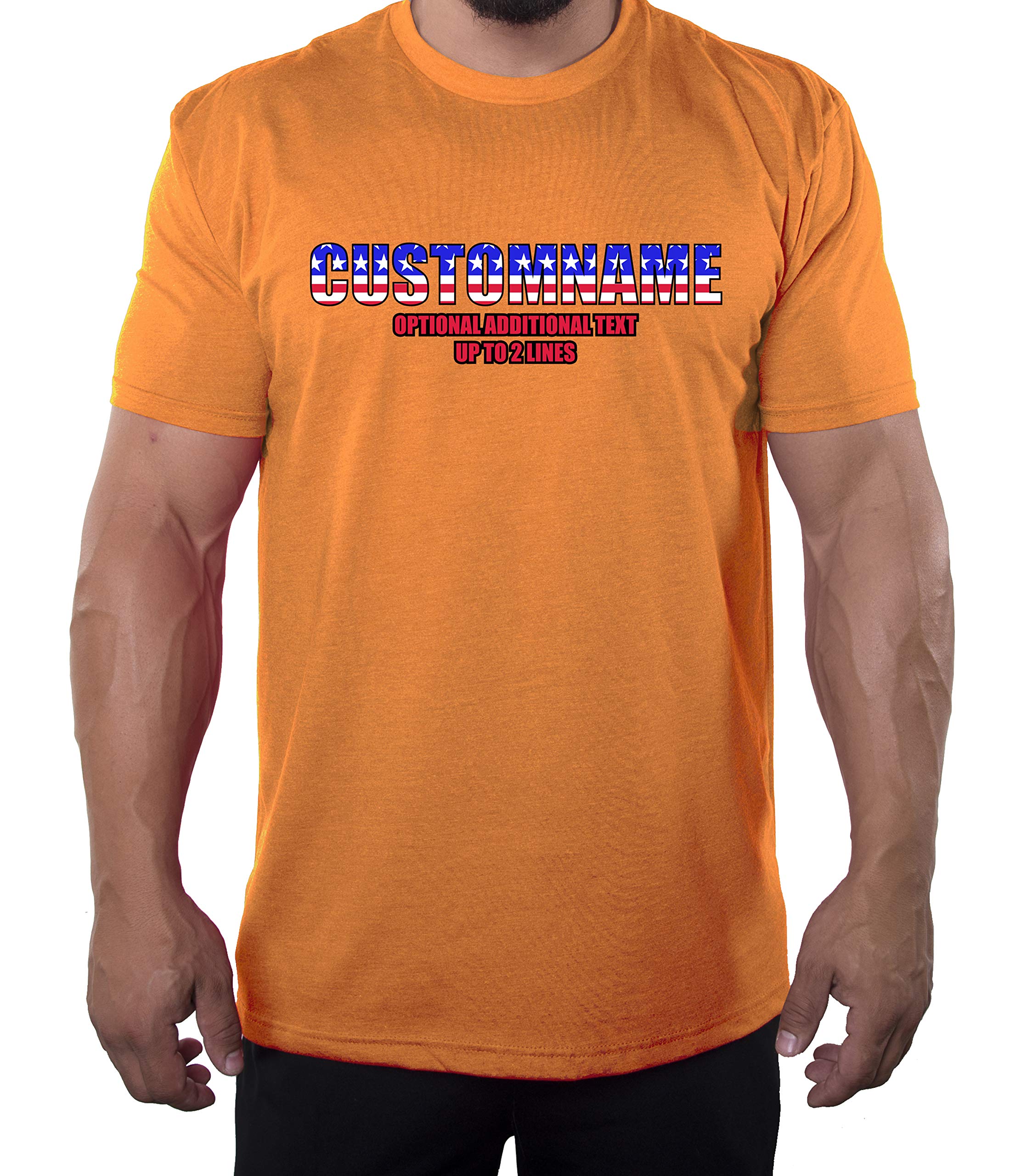 Custom Family Name American Flag T-Shirt for Men - Patriotic Family Reunion Gift Idea - Perfect for BBQ, 4th of July & Veterans Day Celebrations