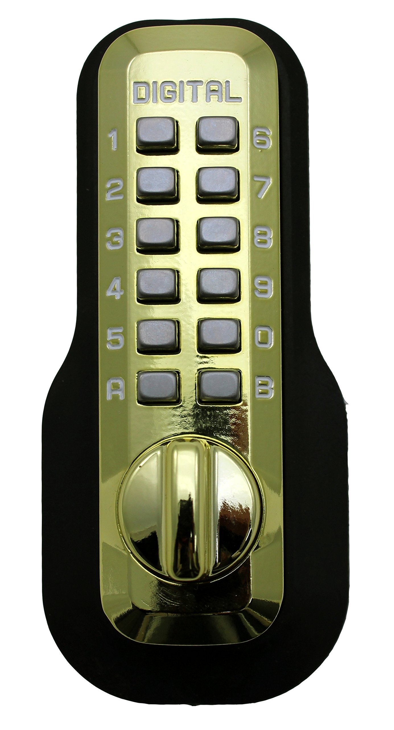 Smart Digital Door Lock M210 - Keyless Entry Deadbolt with Bright Brass Finish | Secure Home, Office & Apartment Access Control
