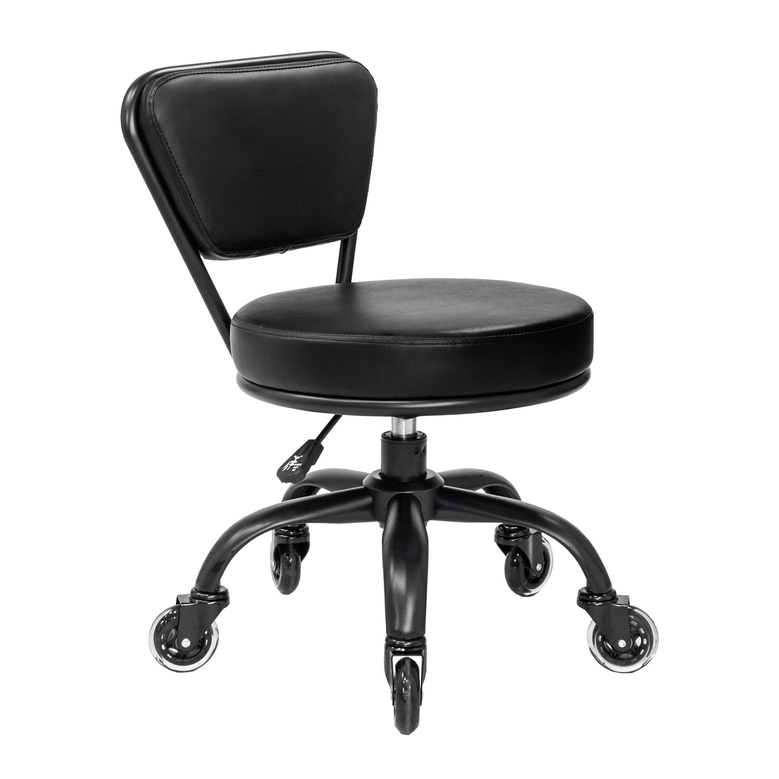 Premium Dayton Salon Pedicure Technician Stool - Adjustable Hydraulic Swivel Stool for Spa & Nail Technicians - Ergonomic Beauty Salon Chair for Manicures, Pedicures & Massage Therapy