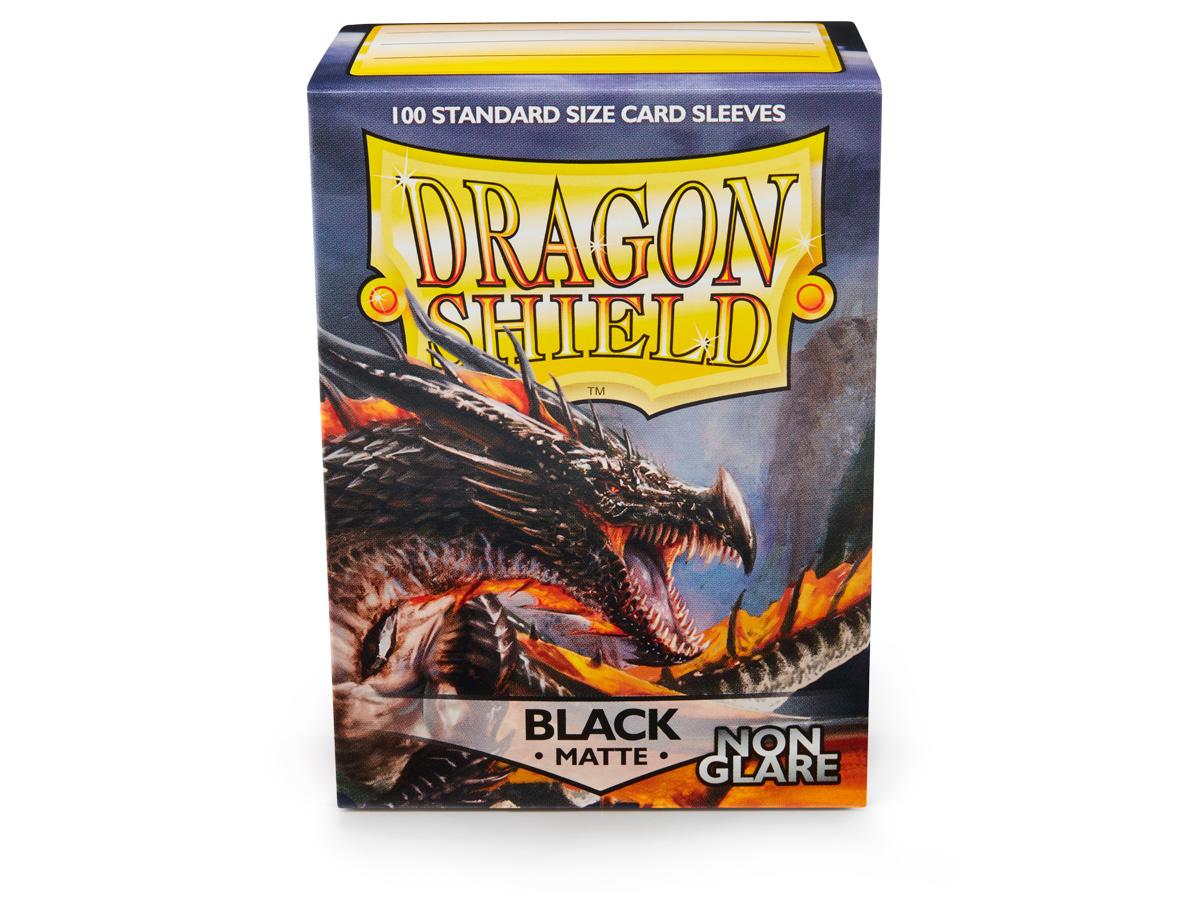 Dragon Shield Matte Black Non-Glare Sleeves - Premium Matte Finish Card Protectors for MTG, Pokemon, and Yugioh - Perfect for Gaming, Collecting, and Tournament Play