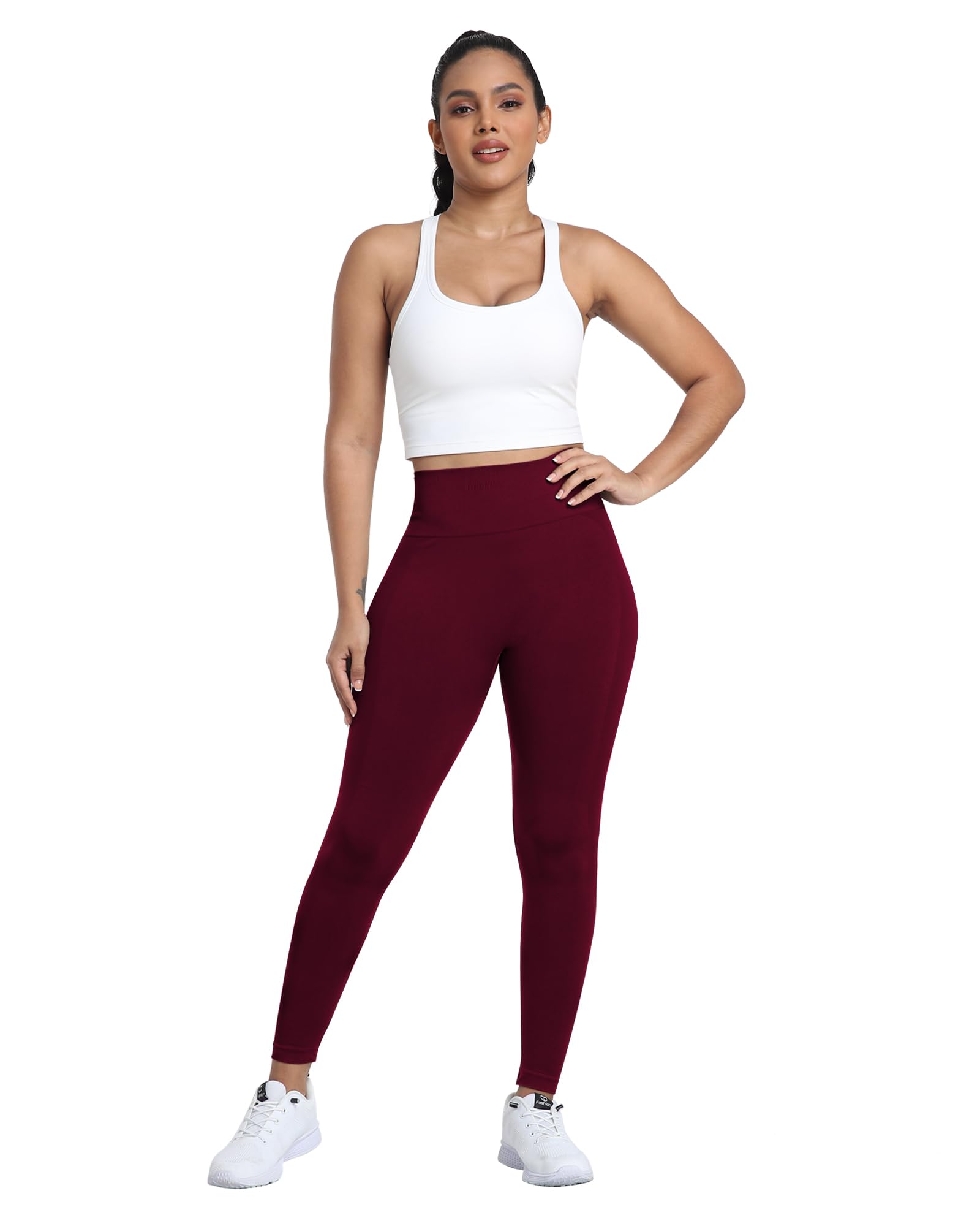 ATHVOTAR 3 Pack Butt Lifting Workout Leggings for Women - High Waist Seamless Scrunch Booty Gym Leggings - Perfect for Yoga, Running & Fitness Training