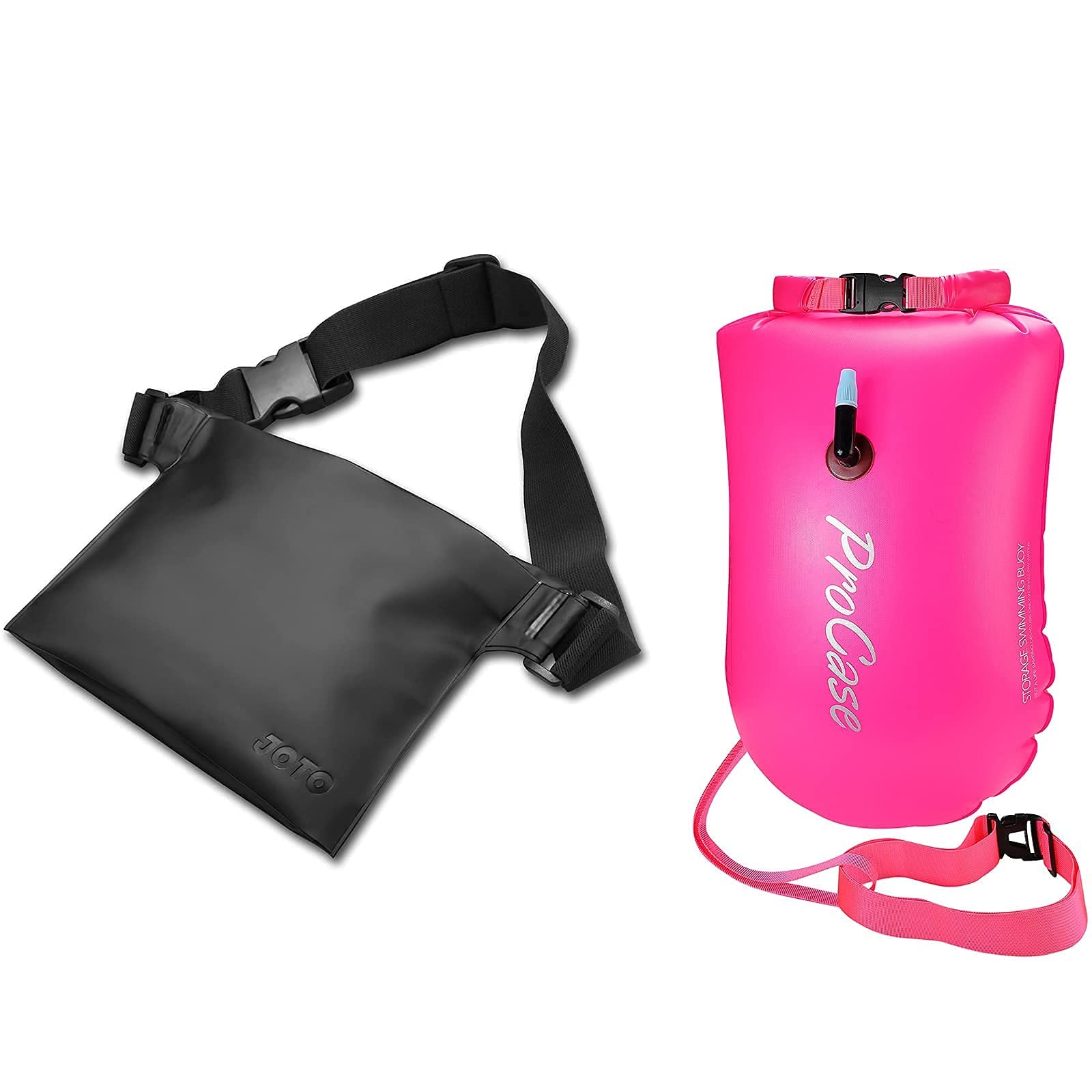 JOTO Waterproof Phone Case & Dry Bag Bundle - 28L Swim Buoy Dry Bag for Kayaking, Boating, Beach & Outdoor Activities - IPX8 Certified Protection for Phones & Essentials