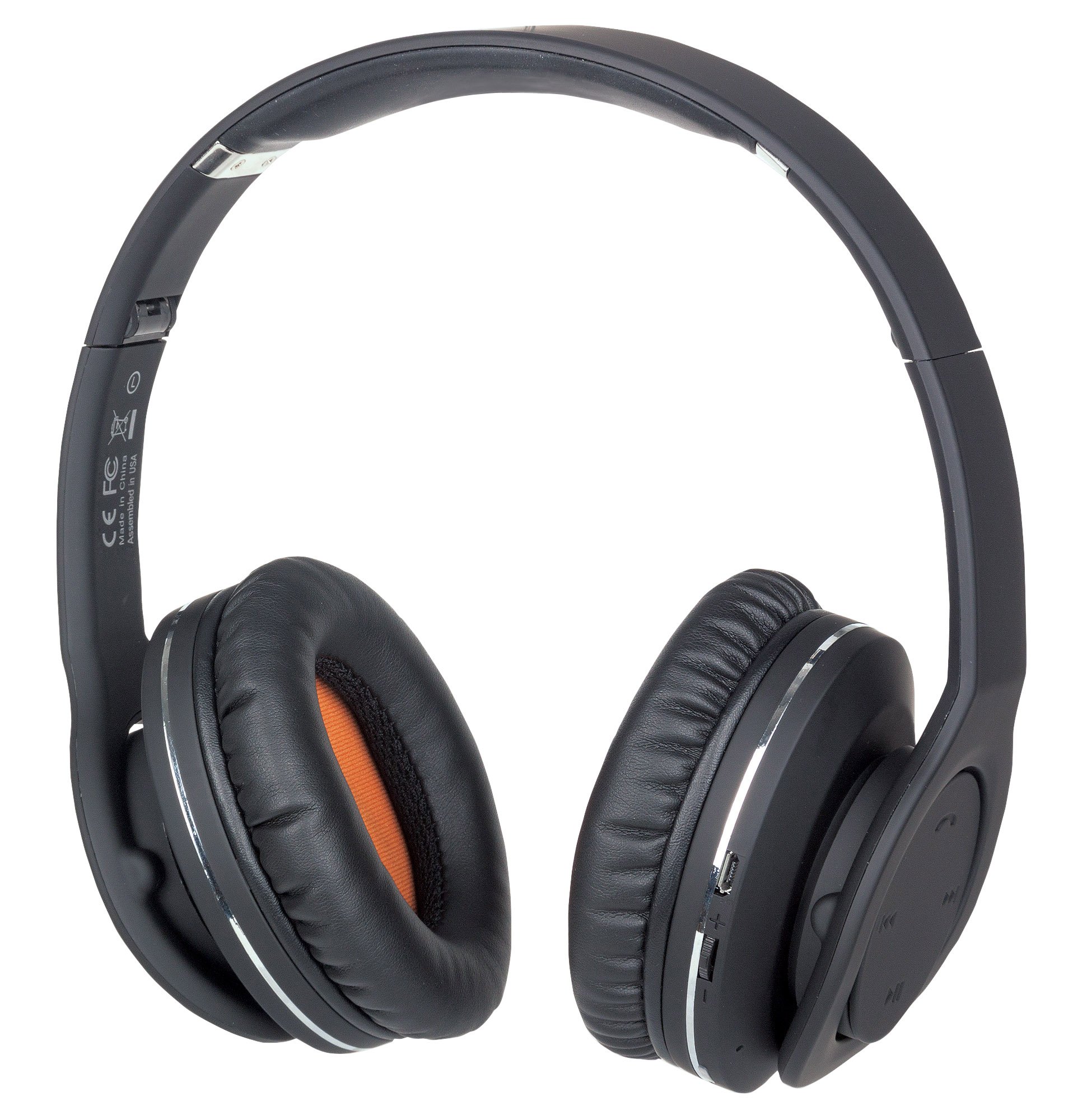 Manhattan 178709 Wireless Headphones - Bluetooth Over-Ear Headphones with Noise Cancelling, Hi-Fi Sound, 30H Playtime - Perfect for Travel, Work & Gaming (Black)