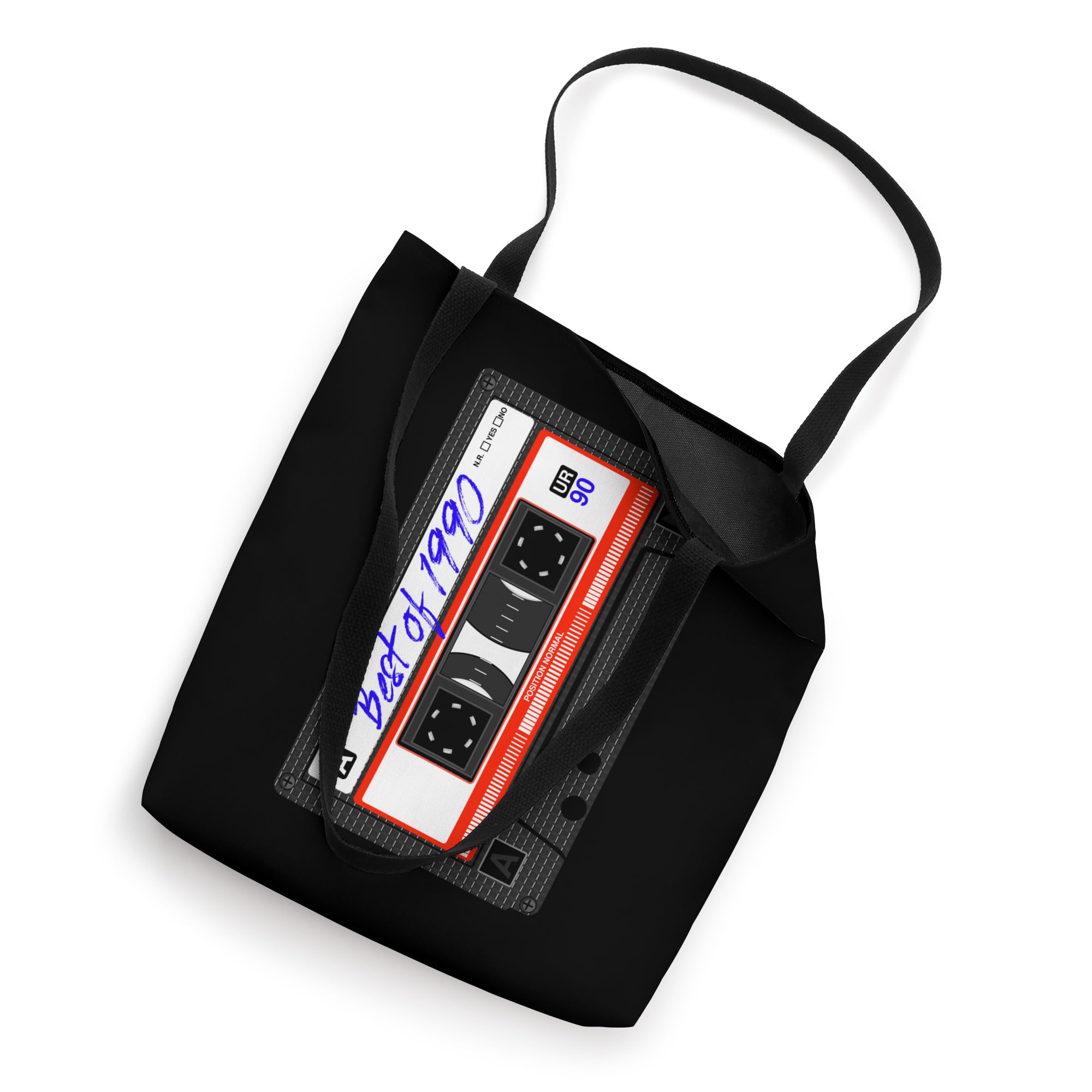Best of 1990s Music Mix Cassette Tape - Vintage 90s Outfit Accessory & Retro Tote Bag - Perfect for 90s Theme Parties, Nostalgic Gifts and Retro Fashion