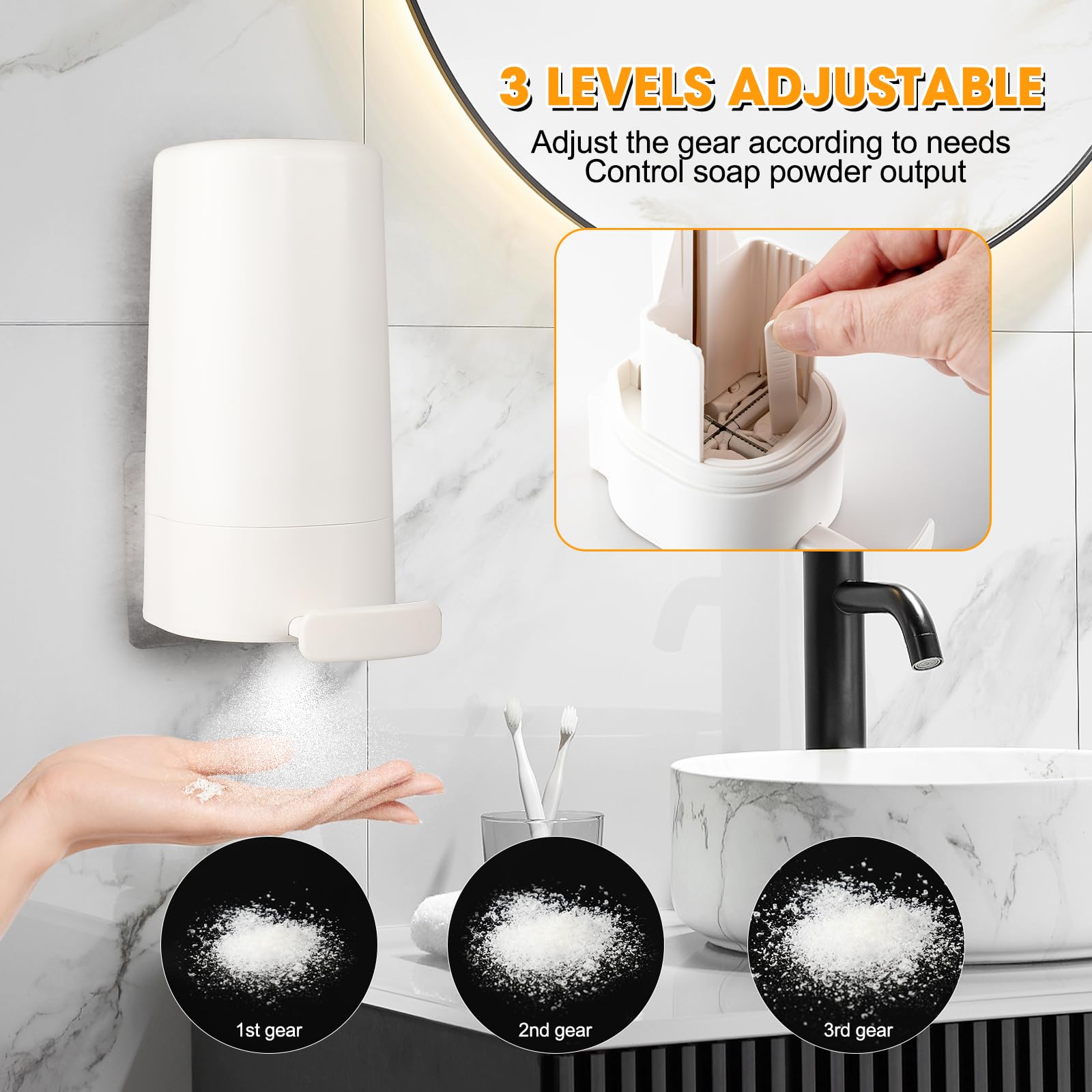 Waterproof Wall-Mounted Soap Grinder Dispenser - No Drill Easy Installation Bar Soap Container for Bathroom, Kitchen & Hotel Use | Perfect for Handmade Soap Storage & Hygienic Cleaning