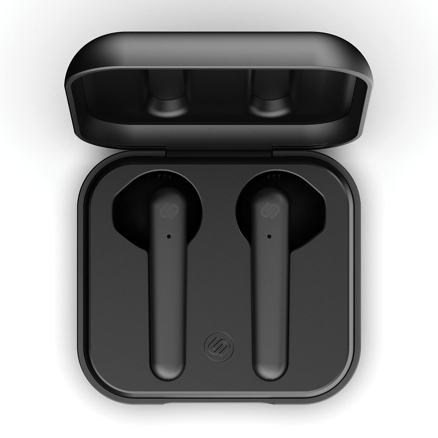 Urbanista Stockholm Plus True Wireless Earbuds with Microphone - Bluetooth 5.0, 32H Playtime, IPX4 Waterproof, Touch Control (Midnight Black) - Perfect for Workouts, Commuting & Travel