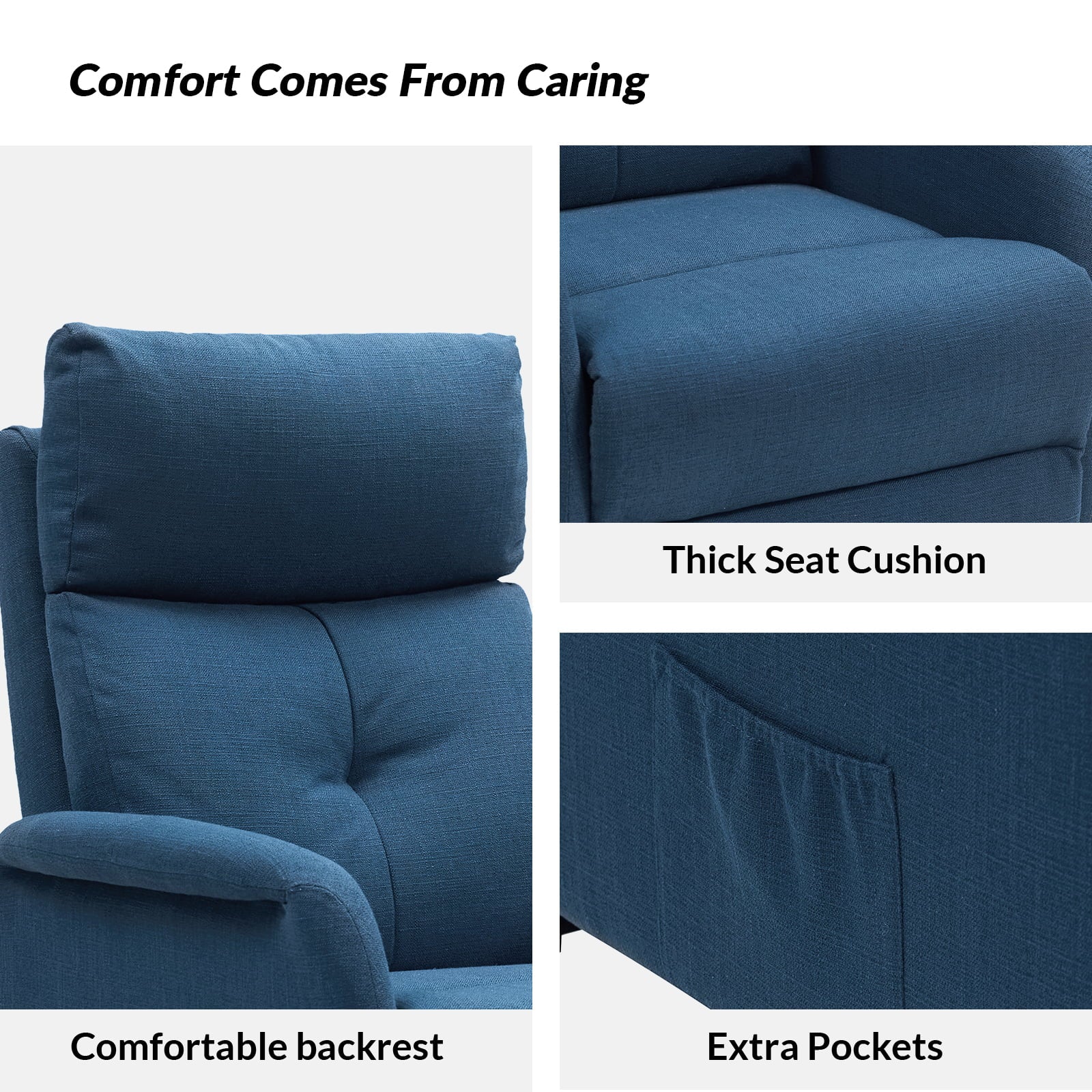 Serena Power Recliner Chair with Massage & Heat - Electric Lift Recliner Sofa for Living Room, Elderly & Home Theater Comfort (Brown) - Perfect for Relaxation, Movie Nights & Pain Relief