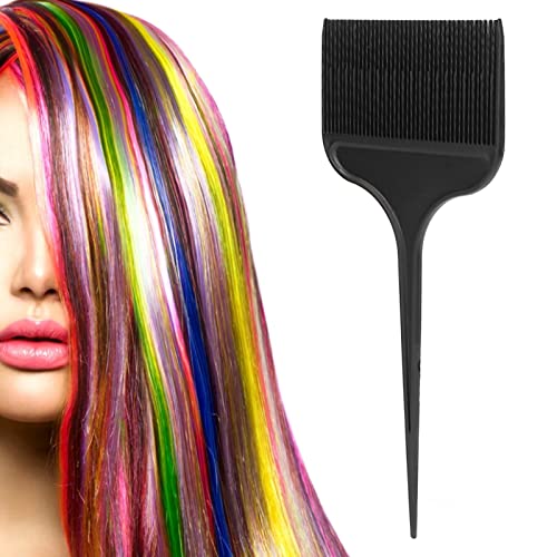 Professional Foiling Hair Comb - Portable Hair Coloring & Highlighting Tool for Home Salon, Microbraiding & Styling - Perfect for DIY Hair Dyeing, Balayage & Sectioning (Black) | Great for At-Home Hair Treatments & Salon-Quality Styling
