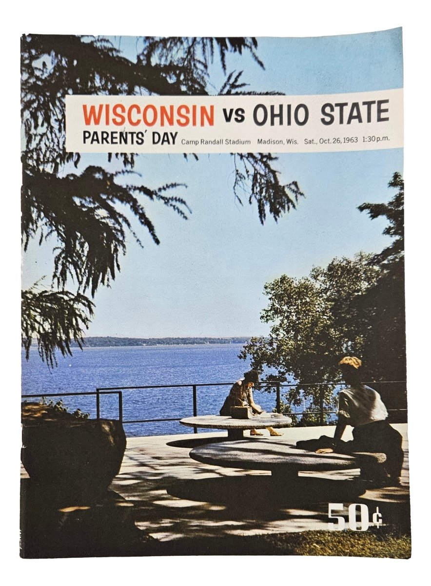 Vintage Ohio State vs Wisconsin Football Game Program - October 26, 1963 Official Collectible | NCAA Memorabilia for Sports Fans & History Enthusiasts | Perfect for Framing, Display, or Gift