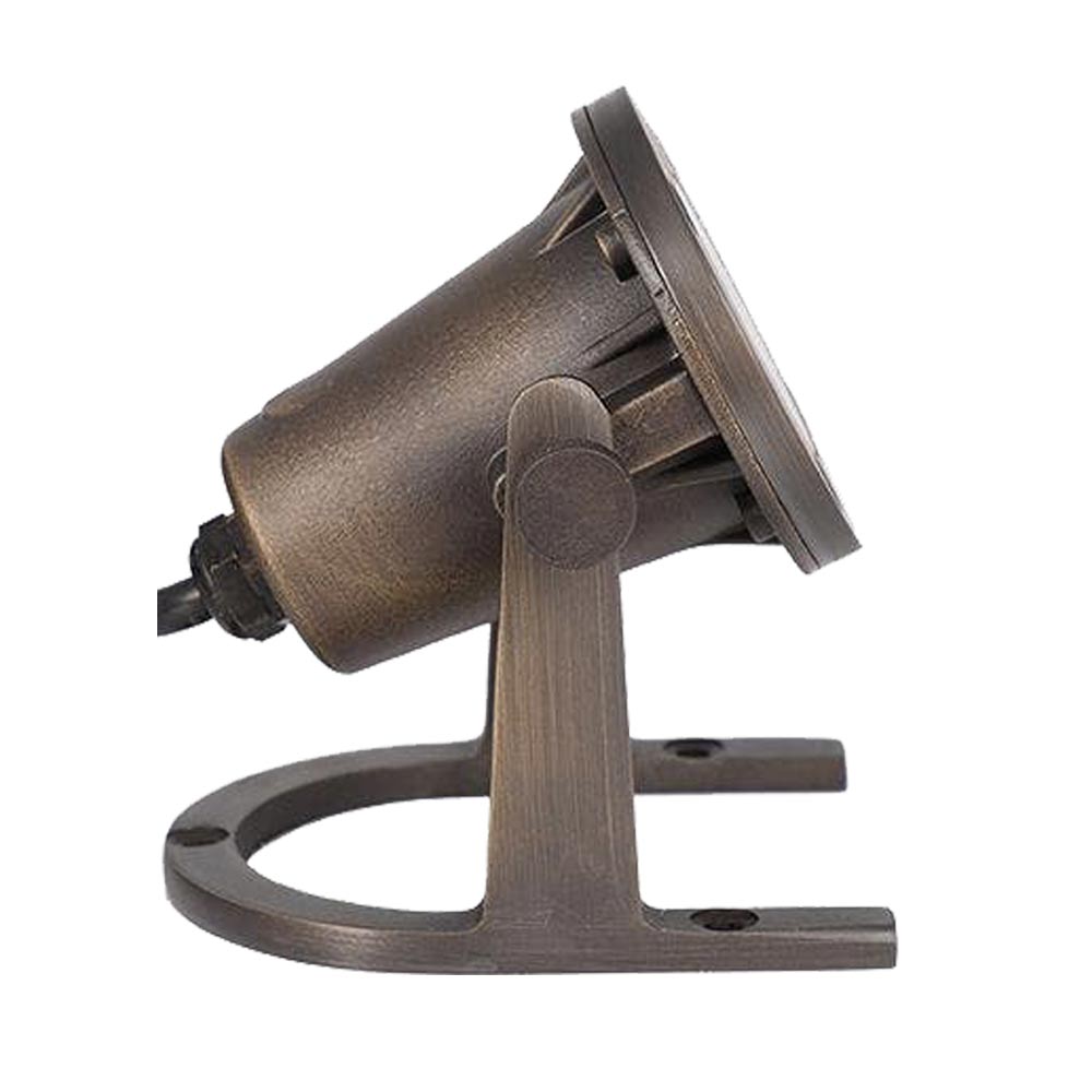 12V LED Landscape Underwater Accent Light - Natural Brass Finish - Waterproof Outdoor Lighting for Pools, Fountains & Garden Decor