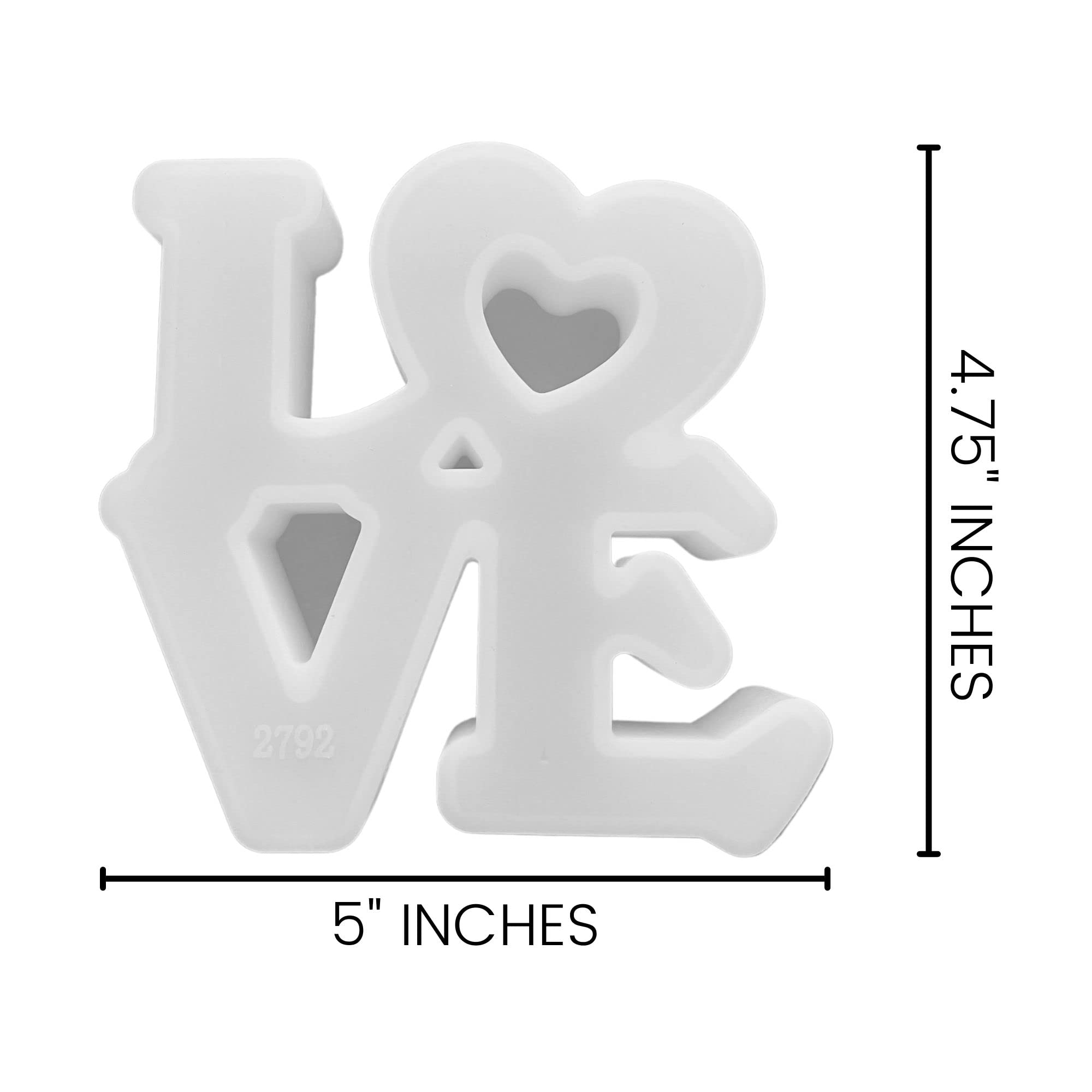 Valentine's Day Love Car Freshie Silicone Mold - 7.75x5x1