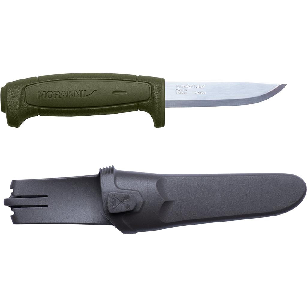MoraKniv Basic 511 Carbon Steel Bushcraft Knife - Outdoor Survival, Hunting, Camping & EDC Tool