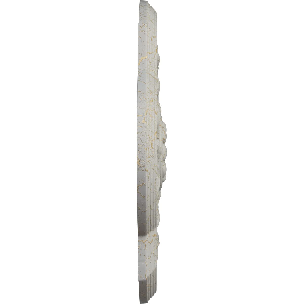 Ekena Millwork CM20BOPCC Bonetti 20-Inch Ceiling Medallion - Hand-Painted Pot of Cream Crackle Finish, 1 3/4