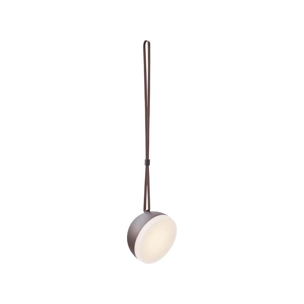 NEW WORKS Sphere Portable Lamp in Dark Bronze - Modern Table & Nightstand Lighting for Bedroom, Living Room, Office